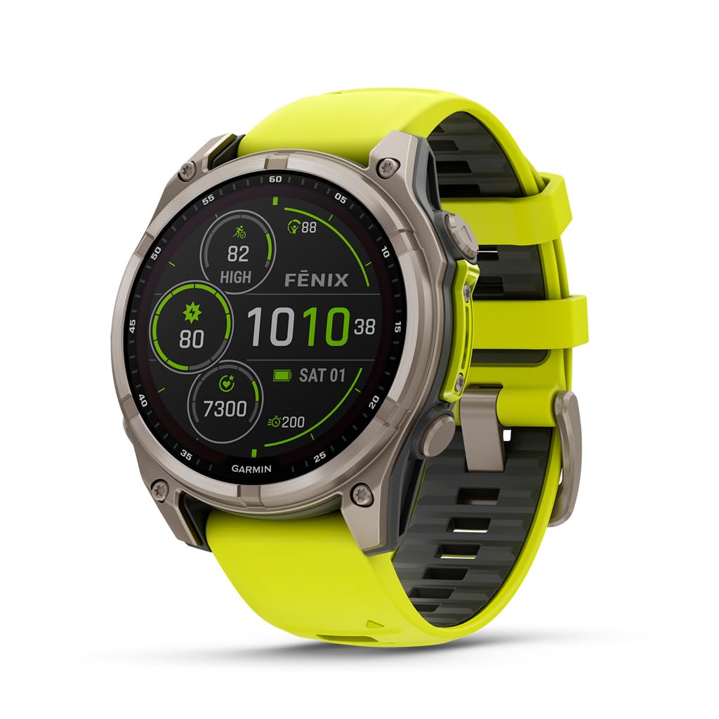 Garmin fēnix® 8, 47mm, Black | Premium Multisport Smartwatch, AMOLED Display, GPS, Built-In Flashlight, Dive-Rated, Built-In Speakers & Mic