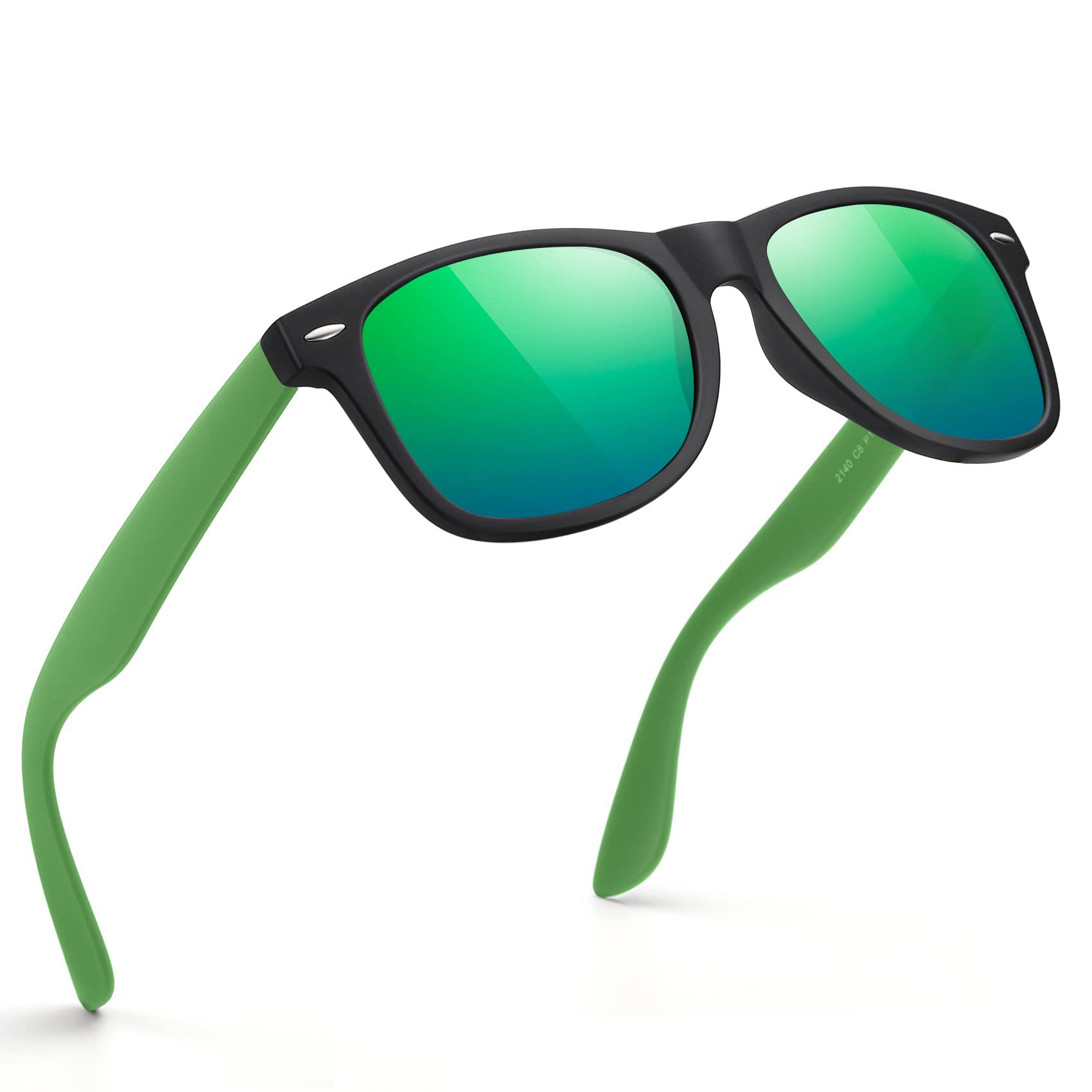 FEIDUSUN Sunglasses Men Polarized Sunglasses for Mens and Womens,Black Retro Sun Glasses Driving Fishing UV Protection