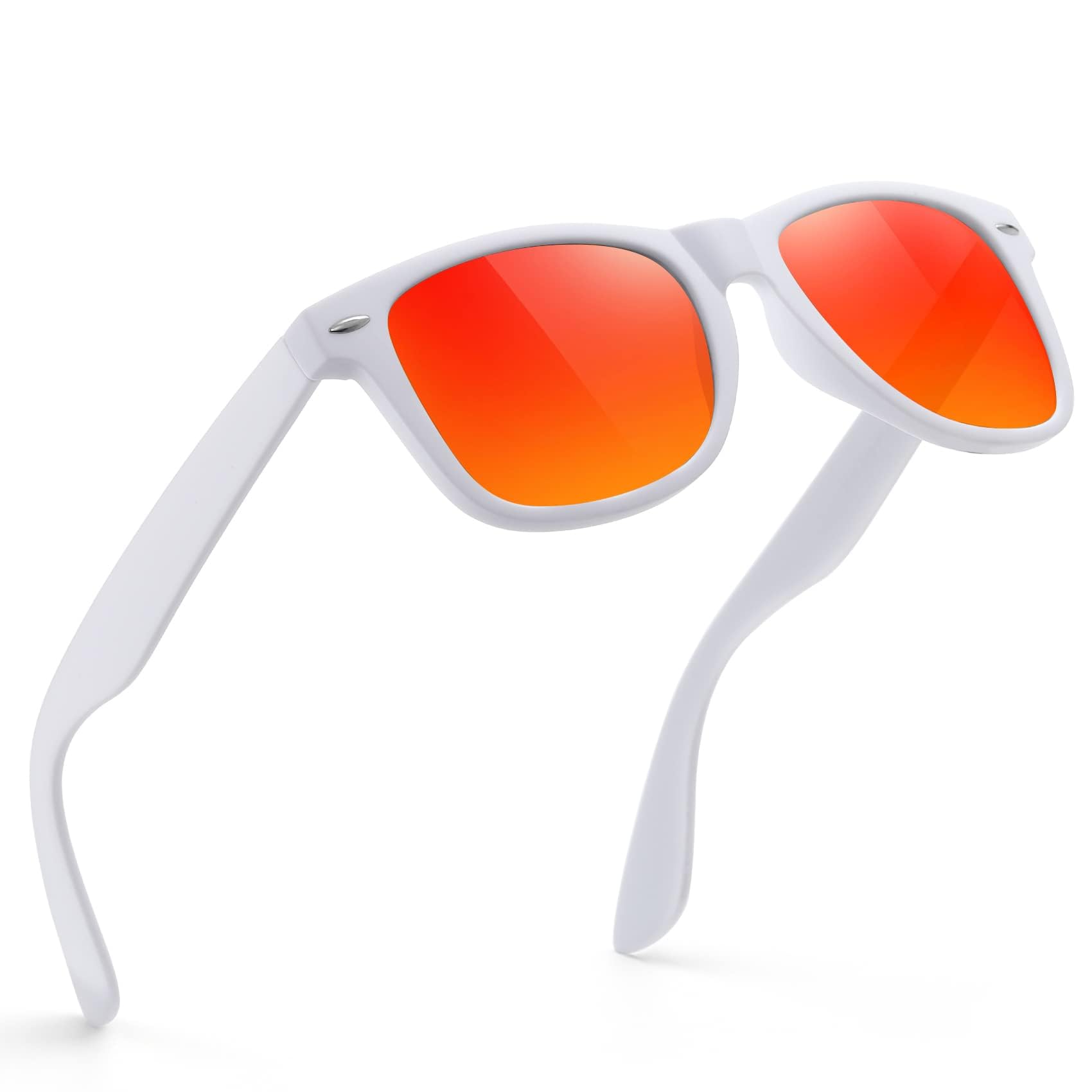 FEIDUSUN Sunglasses Men Polarized Sunglasses for Mens and Womens,Black Retro Sun Glasses Driving Fishing UV Protection