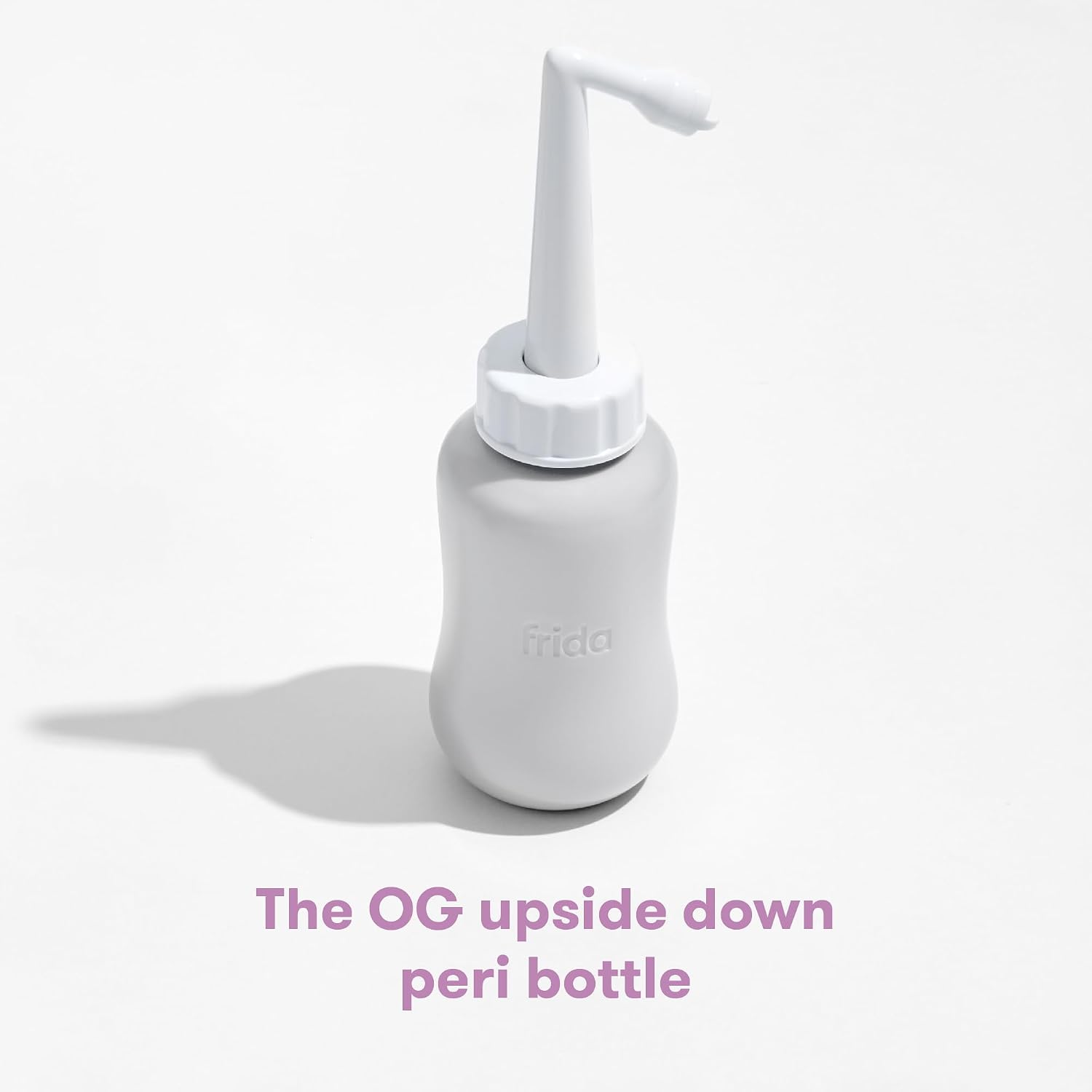 Frida Mom Upside Down Peri Bottle Sprayer for Postpartum Care w/ Bag, Gray | Portable Travel Bidet & Perineal Cleanser with Travel Bag, Postpartum Essential, Gray