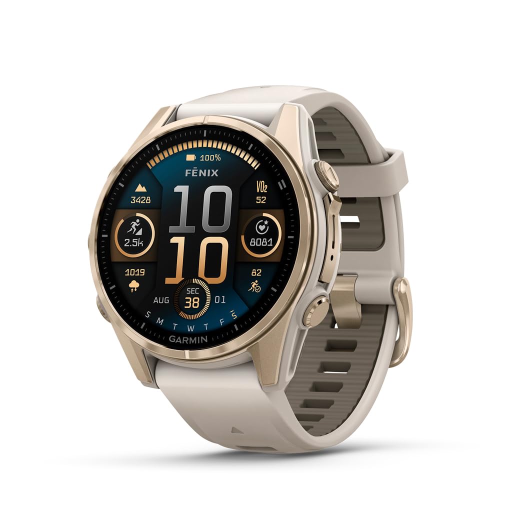 Garmin fēnix® 8, 47mm, Black | Premium Multisport Smartwatch, AMOLED Display, GPS, Built-In Flashlight, Dive-Rated, Built-In Speakers & Mic