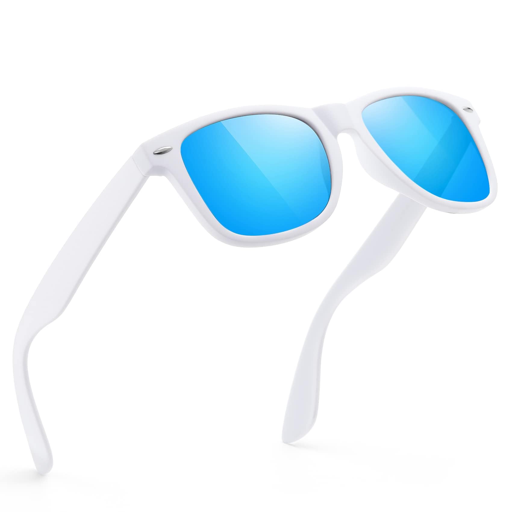FEIDUSUN Sunglasses Men Polarized Sunglasses for Mens and Womens,Black Retro Sun Glasses Driving Fishing UV Protection