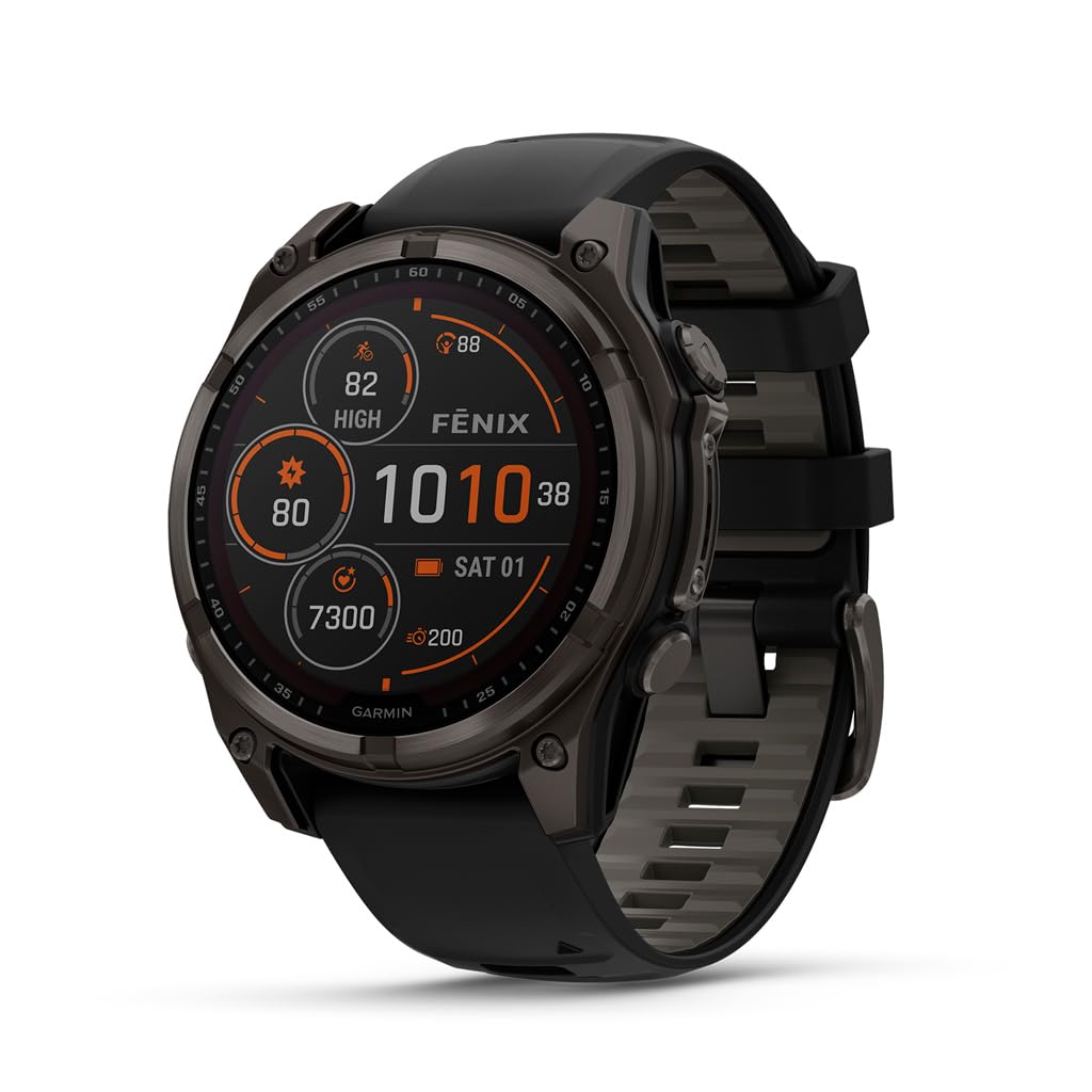 Garmin fēnix® 8, 47mm, Black | Premium Multisport Smartwatch, AMOLED Display, GPS, Built-In Flashlight, Dive-Rated, Built-In Speakers & Mic