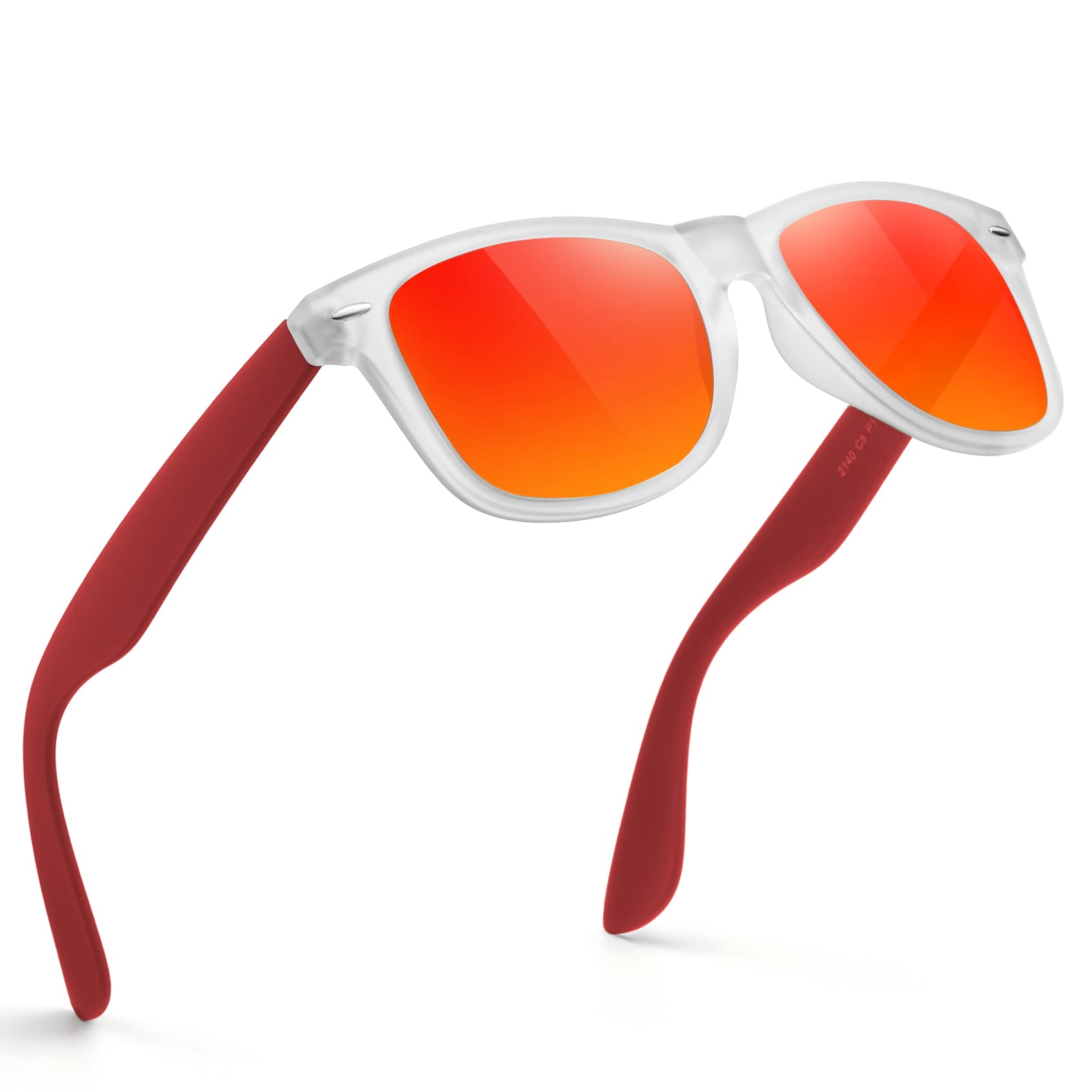 FEIDUSUN Sunglasses Men Polarized Sunglasses for Mens and Womens,Black Retro Sun Glasses Driving Fishing UV Protection