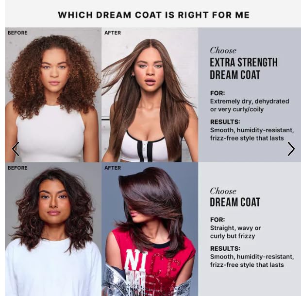 COLOR WOW Dream Coat – Anti-Humidity Frizz Control Spray for Glass Hair | Anti-frizz treatment and humidity-proofing spray delivers glassy-smooth, frizz-free hair. Heat activated, lasts 3-4 shampoos.