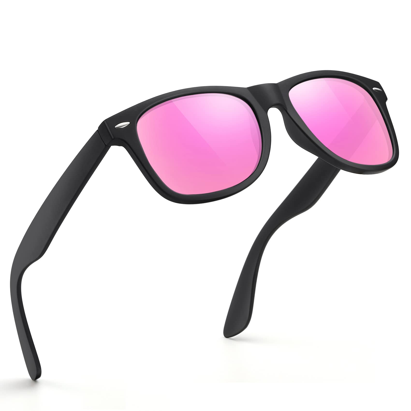 FEIDUSUN Sunglasses Men Polarized Sunglasses for Mens and Womens,Black Retro Sun Glasses Driving Fishing UV Protection