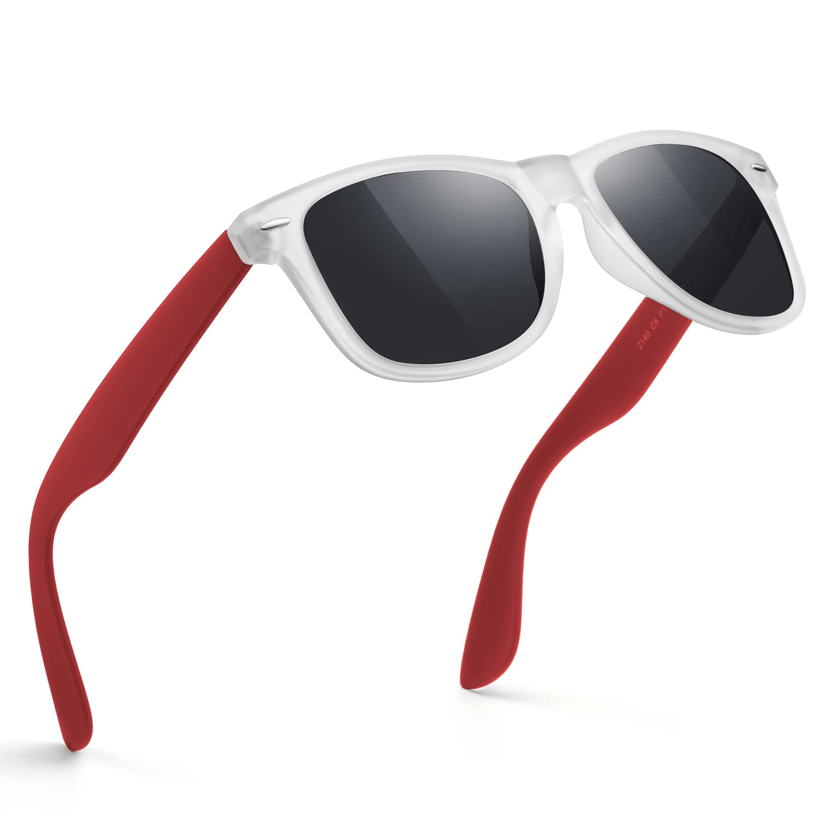 FEIDUSUN Sunglasses Men Polarized Sunglasses for Mens and Womens,Black Retro Sun Glasses Driving Fishing UV Protection