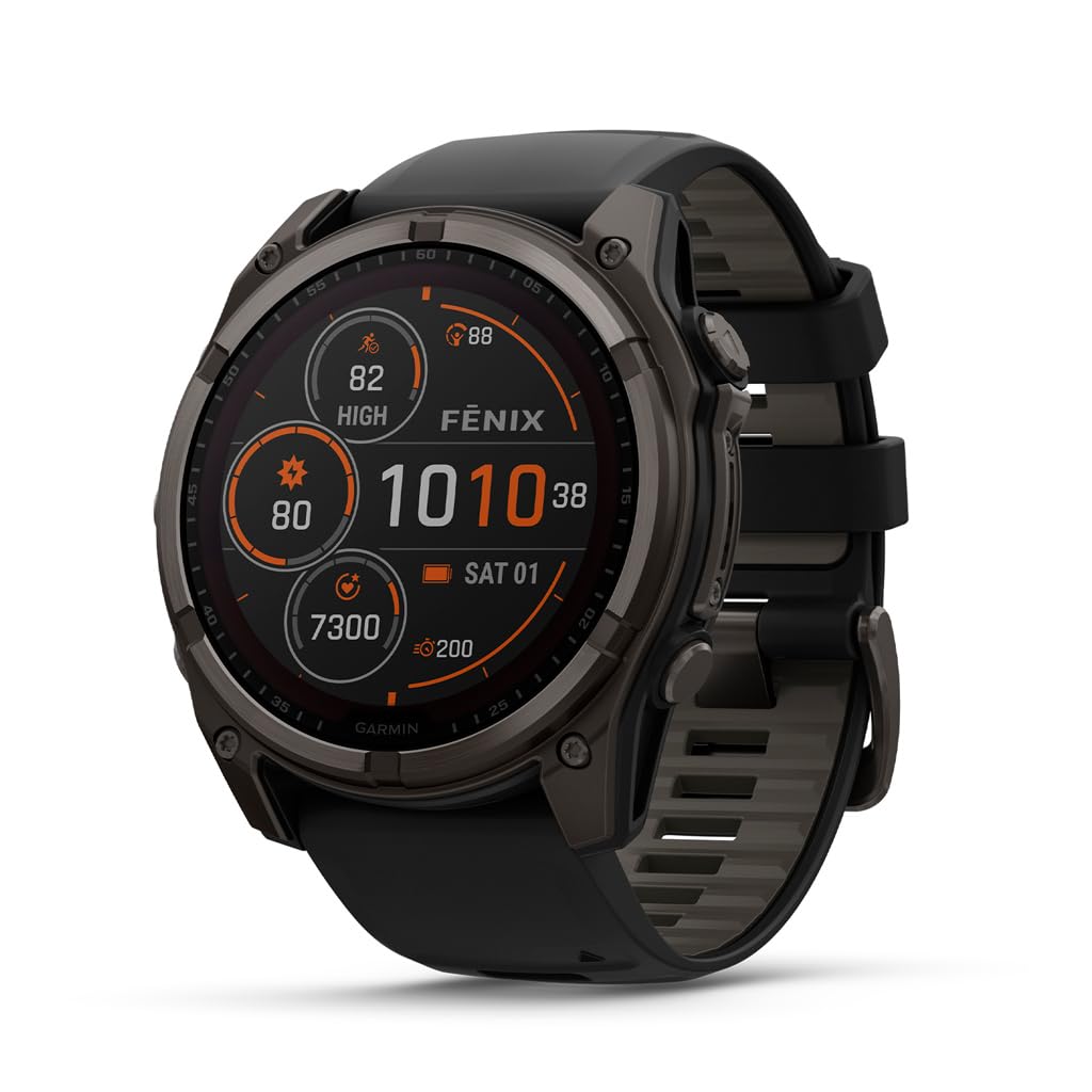 Garmin fēnix® 8, 47mm, Black | Premium Multisport Smartwatch, AMOLED Display, GPS, Built-In Flashlight, Dive-Rated, Built-In Speakers & Mic