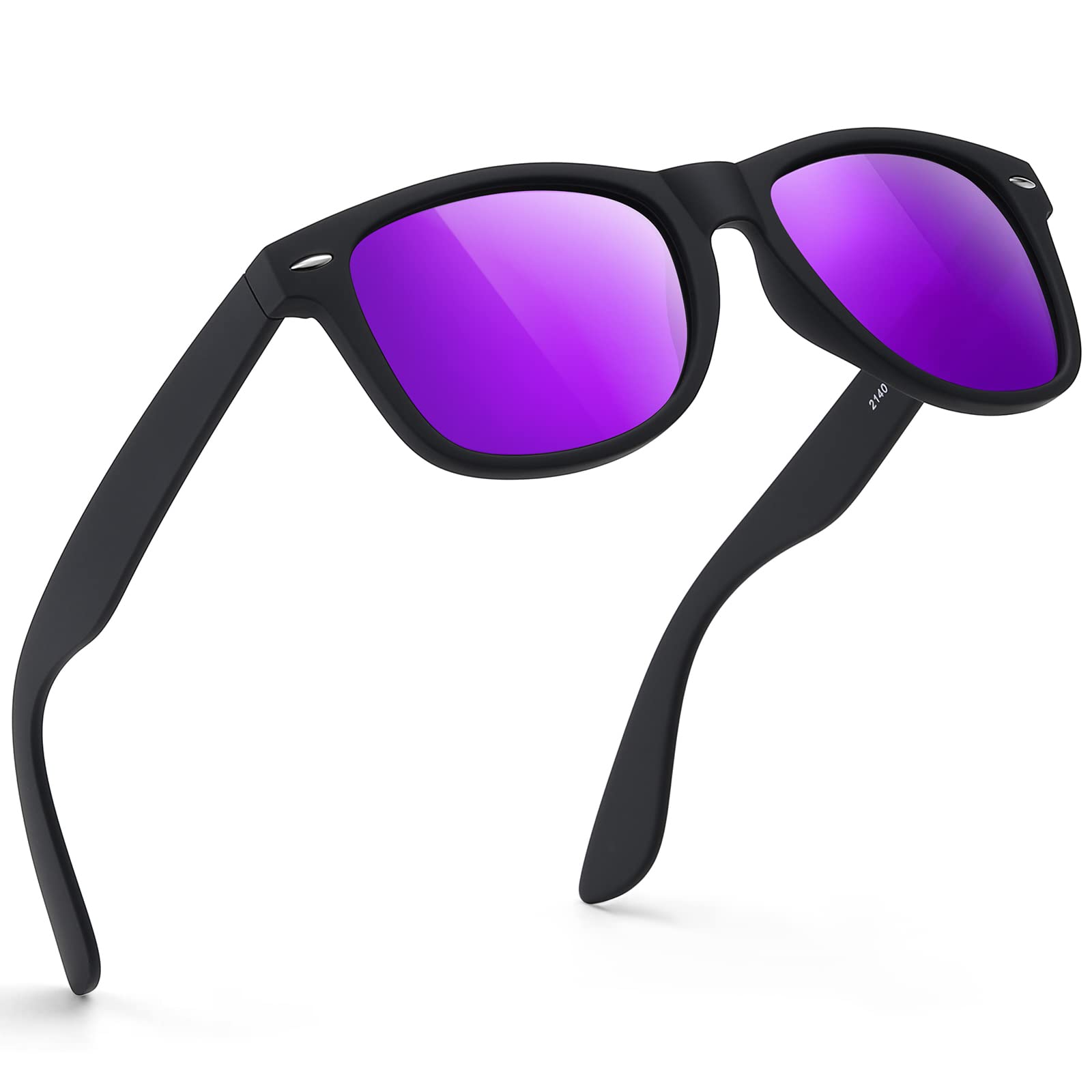 FEIDUSUN Sunglasses Men Polarized Sunglasses for Mens and Womens,Black Retro Sun Glasses Driving Fishing UV Protection