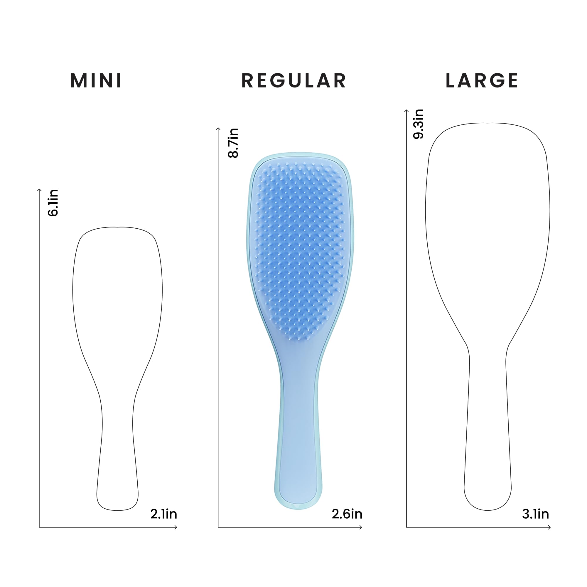 Tangle Teezer Ultimate Detangler Brush, Straight to Wavy, Apricot Blaze | Patented two-tier, regular-flex teeth reduce breakage & split ends on wet or dry hair; Shower-friendly hairbrush for all ages