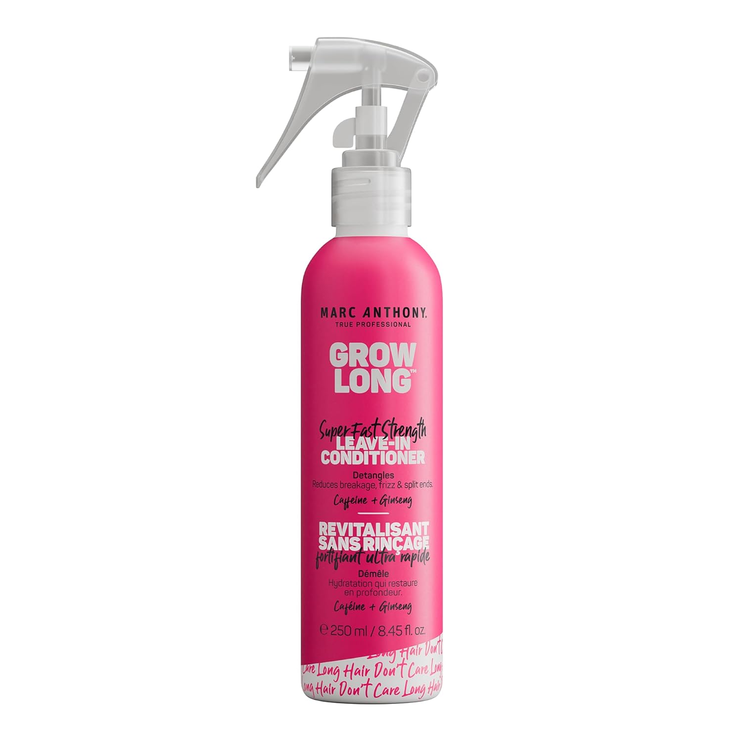 Marc Anthony Grow Long, Detangling Leave-In Hair Conditioner Spray | Anti-Frizz Anti-Breakage Hair Care for Dry Damaged Hair & Split Ends - Biotin, Vitamin E, Caffeine & Ginseng - Sulfate Free