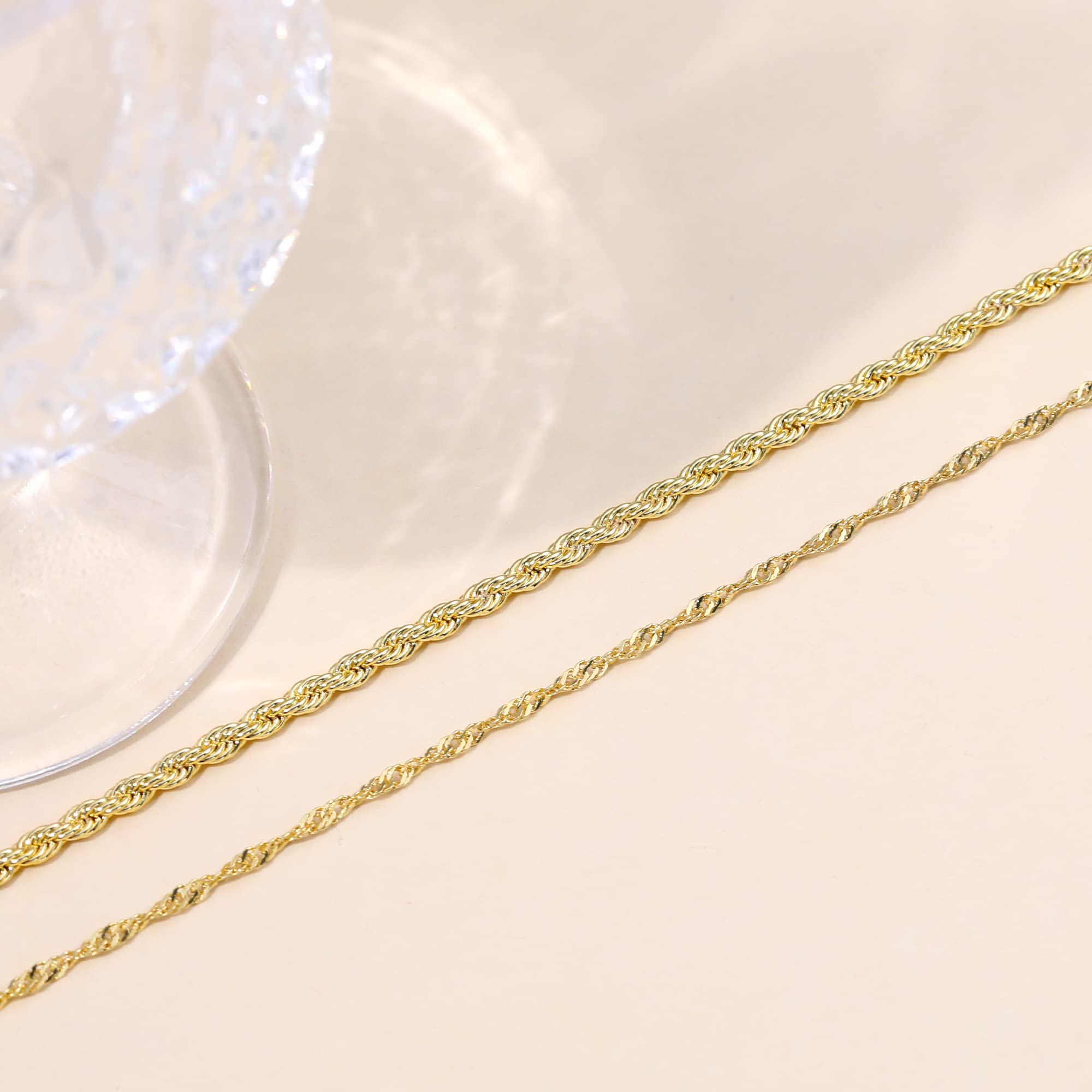 CHESKY 14K Gold Plated Layered Chain Necklace for Women | Trendy Cuban Link Chain, Chunky Paperclip Chain, Toggle Clasp Necklace, Fashion Gold Jewelry, Daily Gift for Women