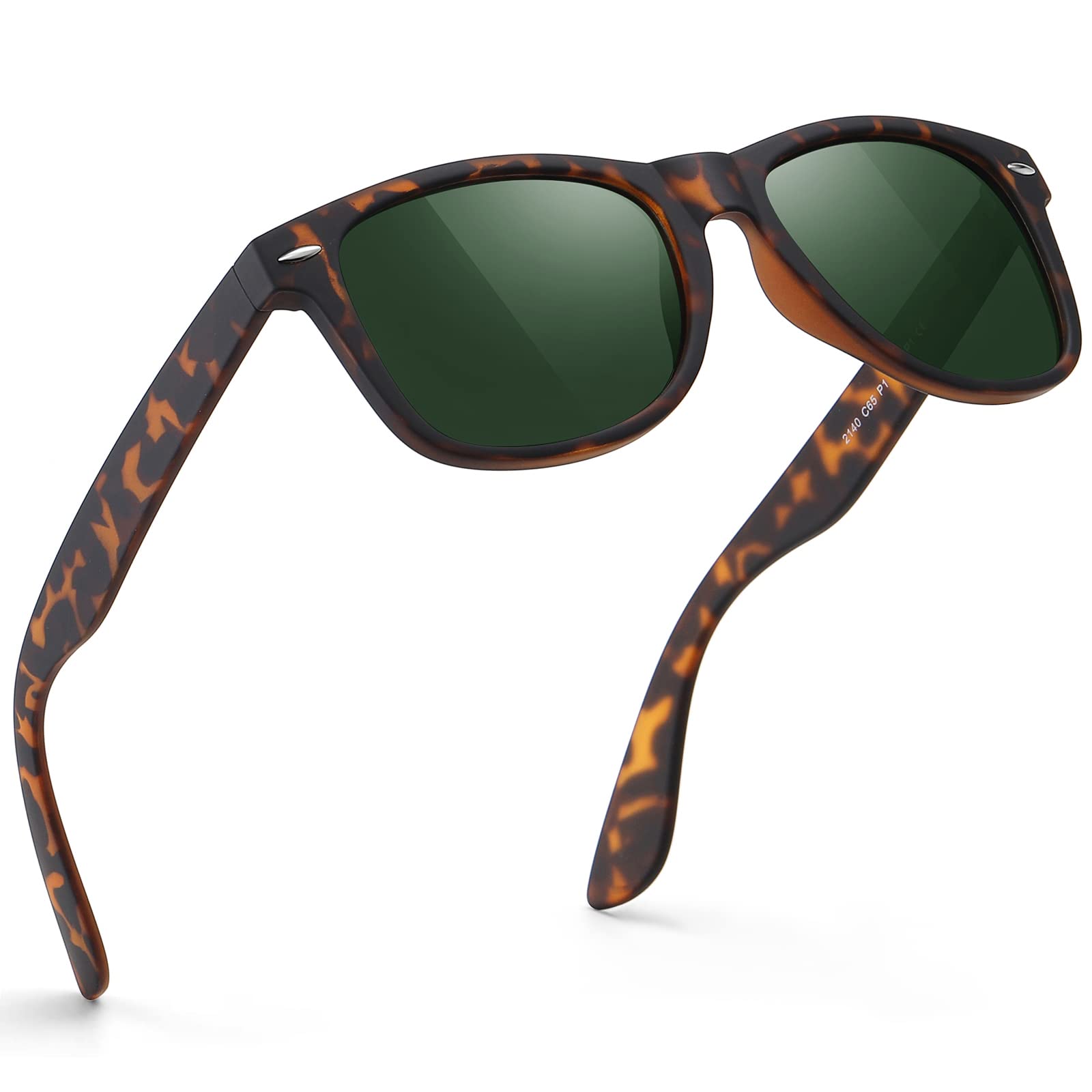 FEIDUSUN Sunglasses Men Polarized Sunglasses for Mens and Womens,Black Retro Sun Glasses Driving Fishing UV Protection