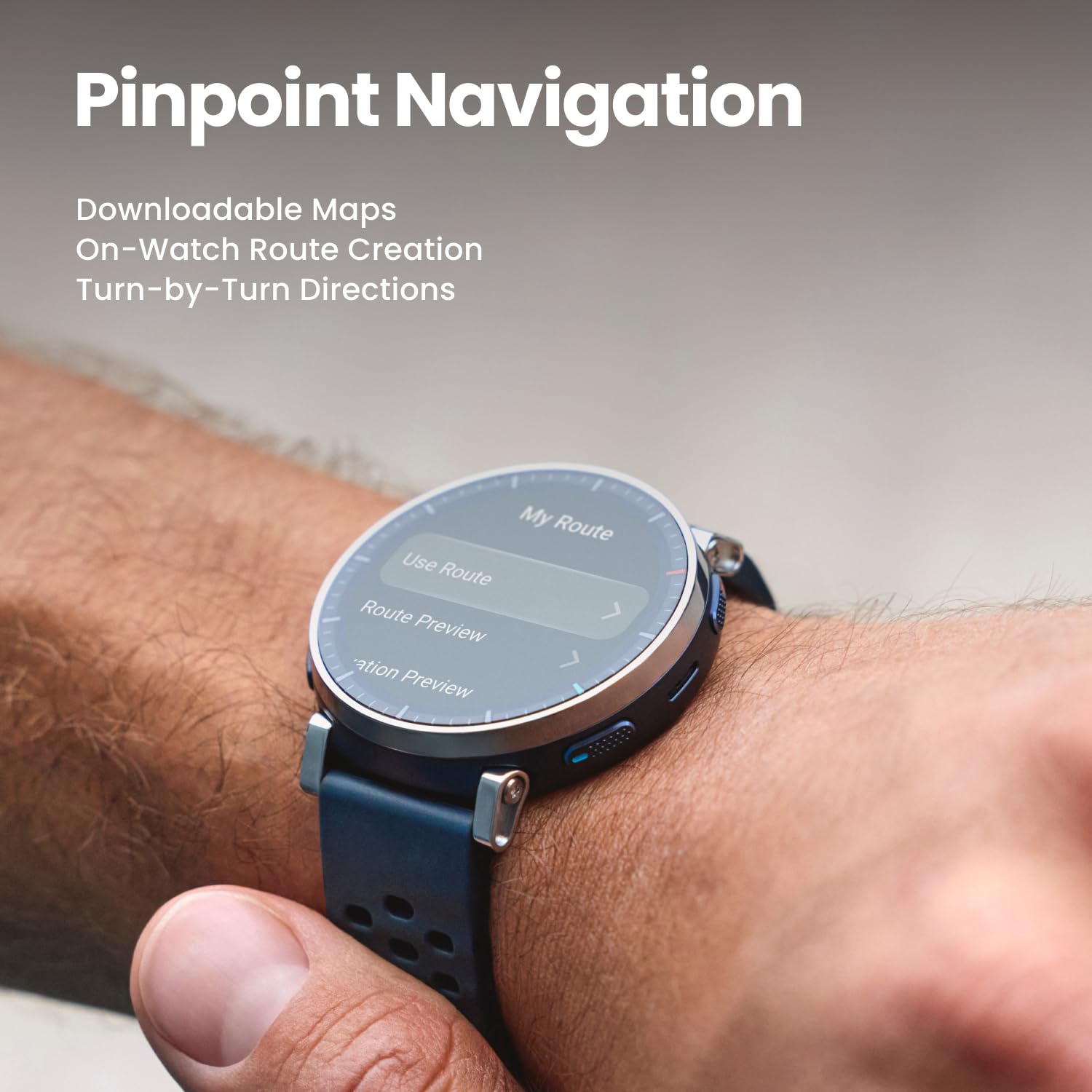 Amazfit Active 3 Smart Watch, 1.32" AMOLED Sapphire Glass, GPS, iOS/Android | 45mm, 12-Day Battery, Water-Resistant, 4GB Storage, Offline Maps, 170 Workout Modes, Heart Ratet Tracker
