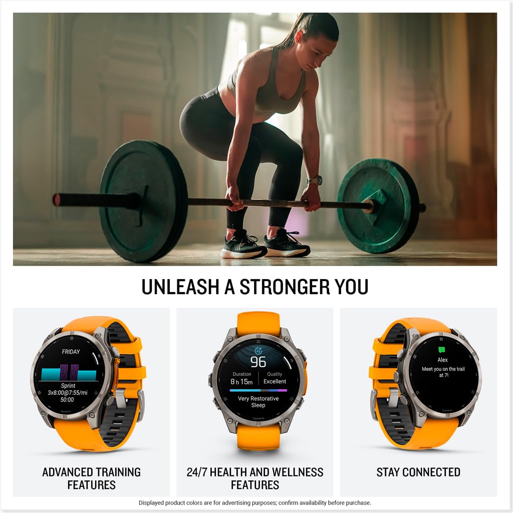 Garmin fēnix® 8, 47mm, Black | Premium Multisport Smartwatch, AMOLED Display, GPS, Built-In Flashlight, Dive-Rated, Built-In Speakers & Mic