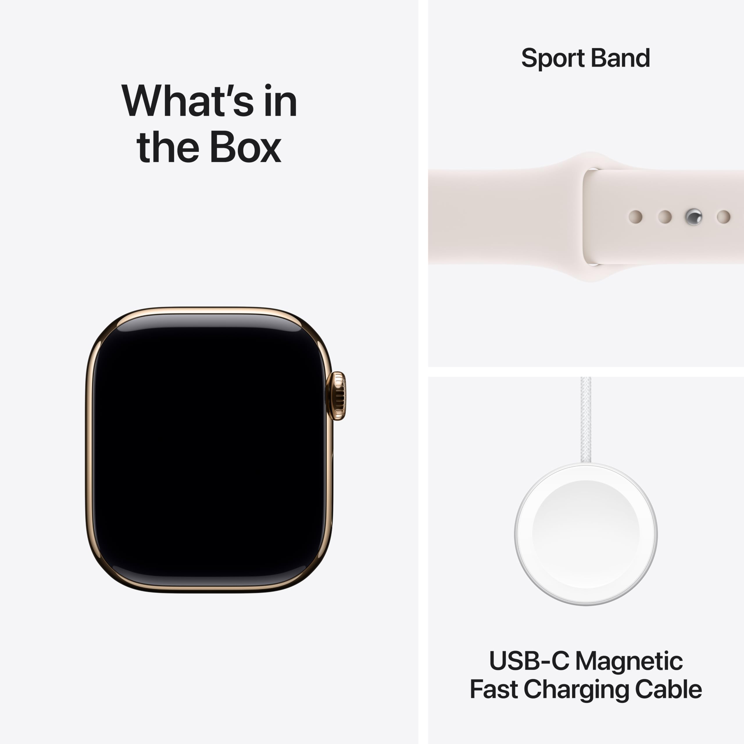 Apple Watch Series 11 [GPS 46mm] Smartwatch with Rose Gold Aluminum Case with Light Blush Sport Band - M/L. Sleep Score, Fitness Tracker, Health Monitoring, Always-On Display, Water Resistant