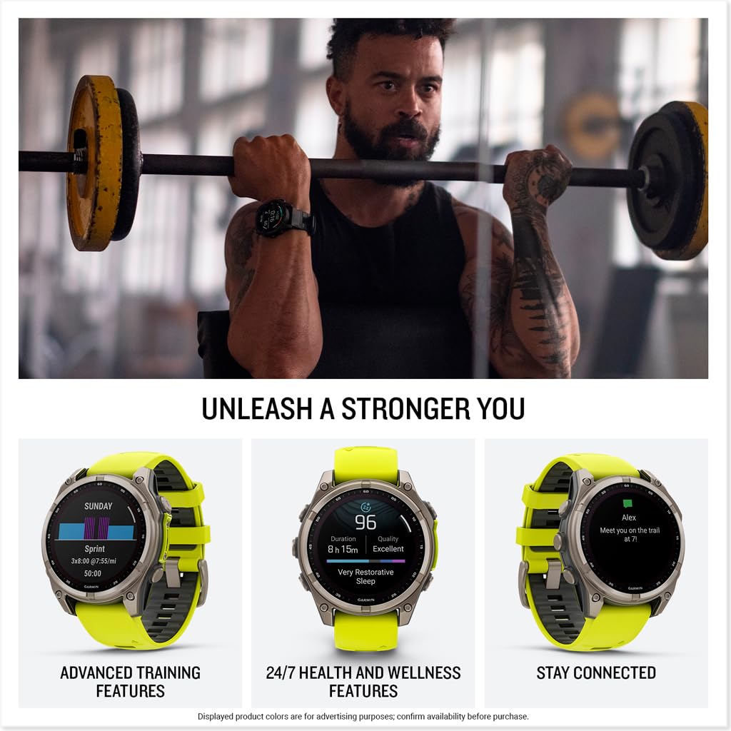 Garmin fēnix® 8, 47mm, Black | Premium Multisport Smartwatch, AMOLED Display, GPS, Built-In Flashlight, Dive-Rated, Built-In Speakers & Mic