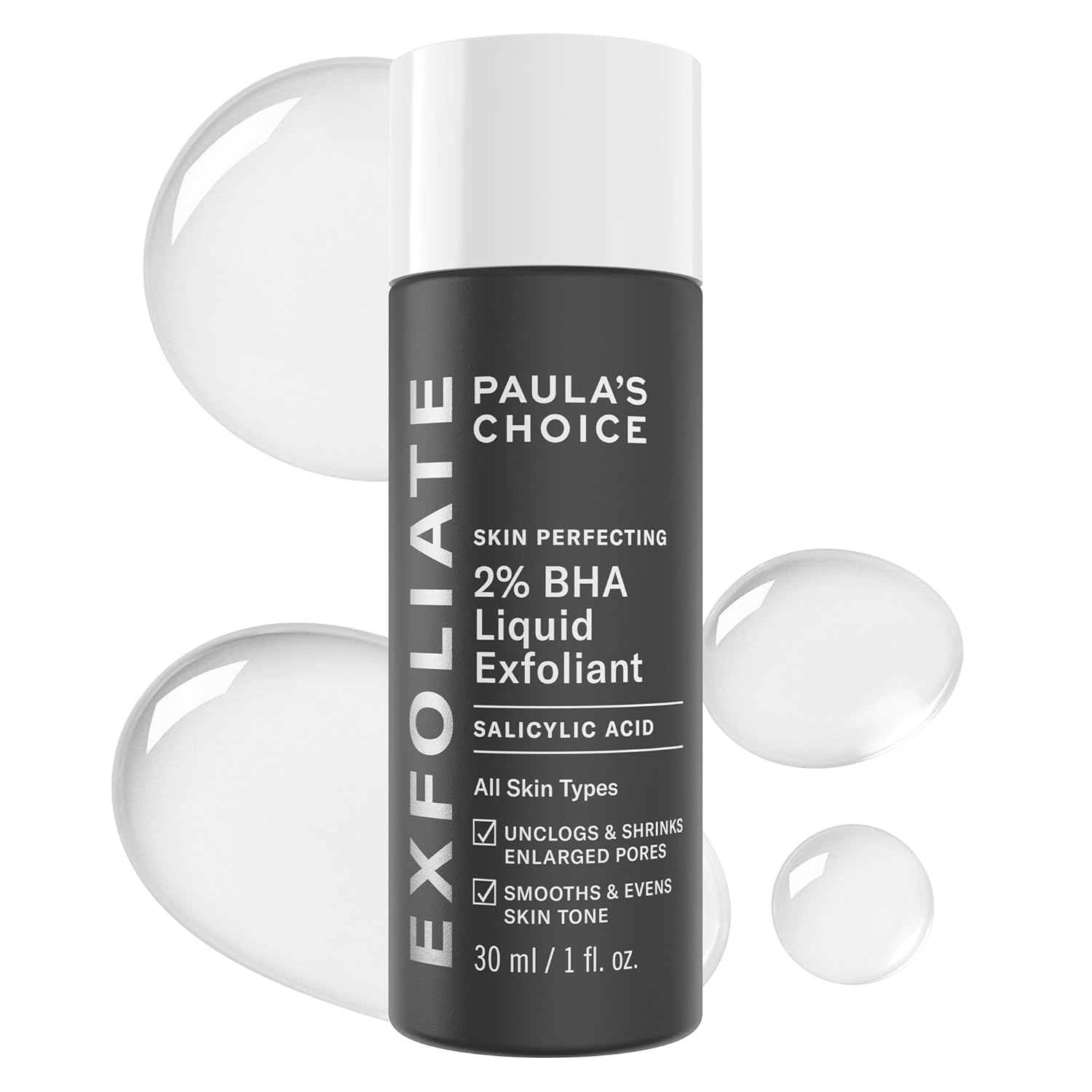 Paula's Choice SKIN PERFECTING 2% BHA Liquid Exfoliant | Gentle Salicylic Acid Facial Exfoliator for Blackheads, Enlarged Pores, Wrinkles & Fine Lines