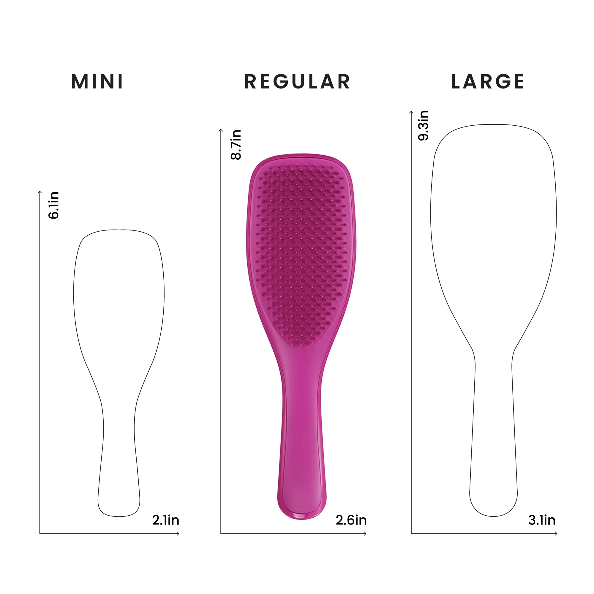 Tangle Teezer Ultimate Detangler Brush, Straight to Wavy, Apricot Blaze | Patented two-tier, regular-flex teeth reduce breakage & split ends on wet or dry hair; Shower-friendly hairbrush for all ages