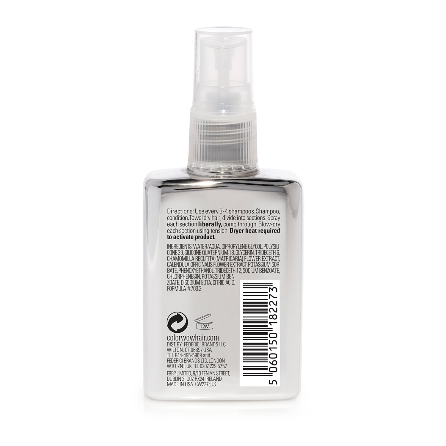 COLOR WOW Dream Coat – Anti-Humidity Frizz Control Spray for Glass Hair | Anti-frizz treatment and humidity-proofing spray delivers glassy-smooth, frizz-free hair. Heat activated, lasts 3-4 shampoos.