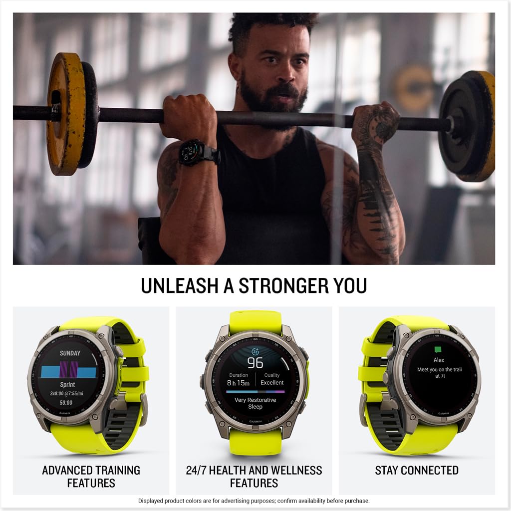 Garmin fēnix® 8, 47mm, Black | Premium Multisport Smartwatch, AMOLED Display, GPS, Built-In Flashlight, Dive-Rated, Built-In Speakers & Mic
