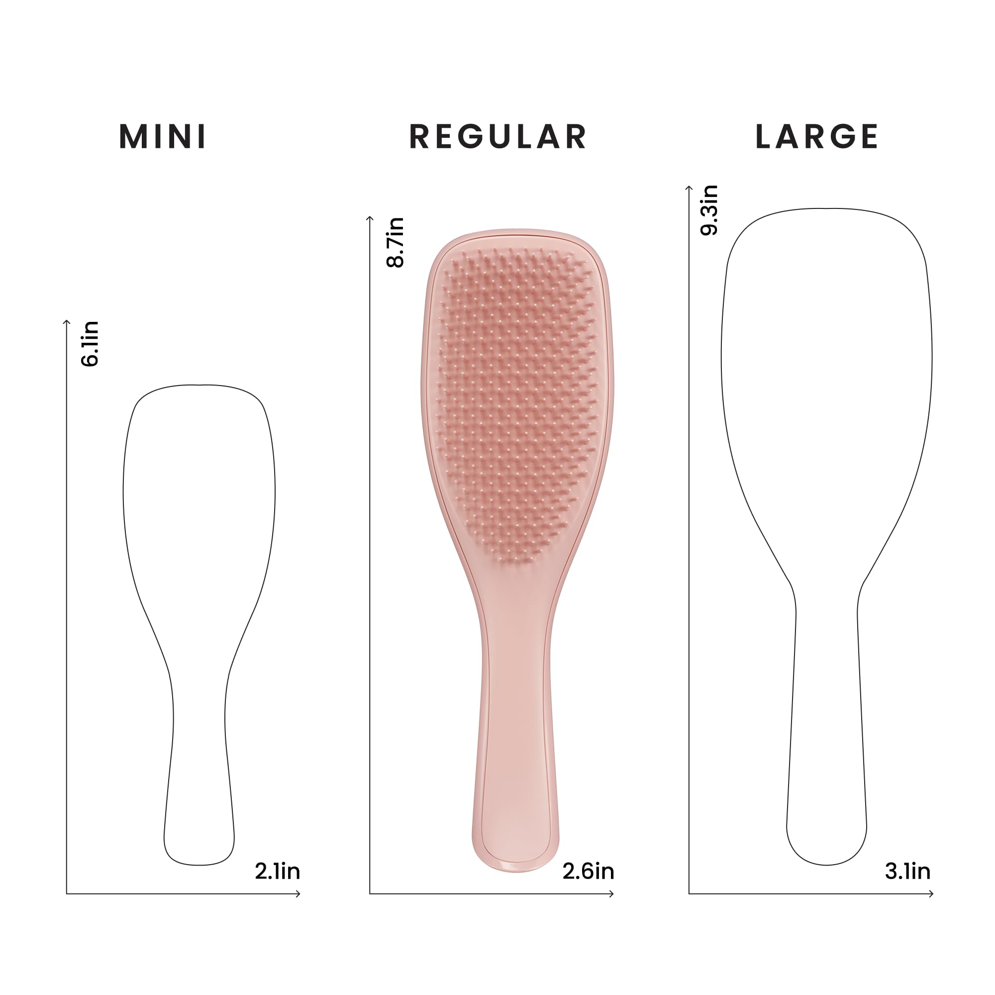 Tangle Teezer Ultimate Detangler Brush, Straight to Wavy, Apricot Blaze | Patented two-tier, regular-flex teeth reduce breakage & split ends on wet or dry hair; Shower-friendly hairbrush for all ages