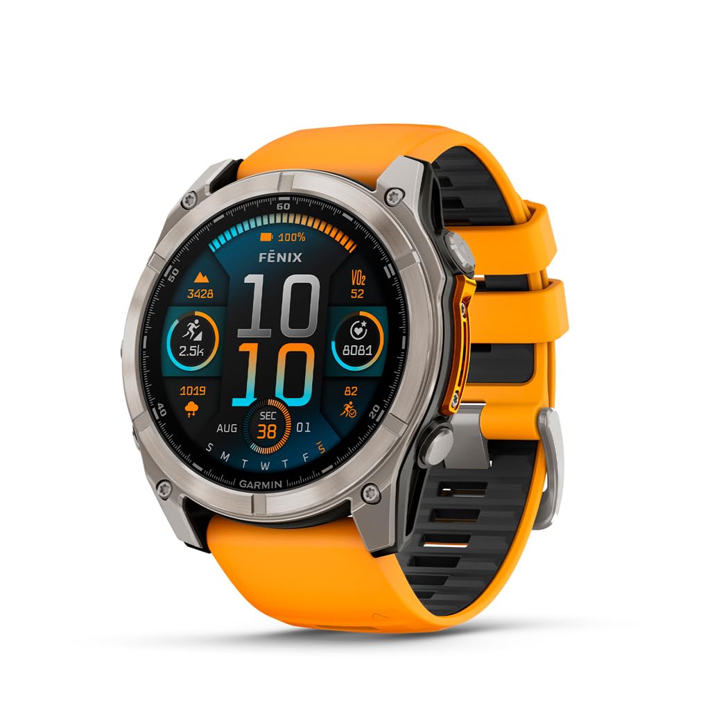 Garmin fēnix® 8, 47mm, Black | Premium Multisport Smartwatch, AMOLED Display, GPS, Built-In Flashlight, Dive-Rated, Built-In Speakers & Mic