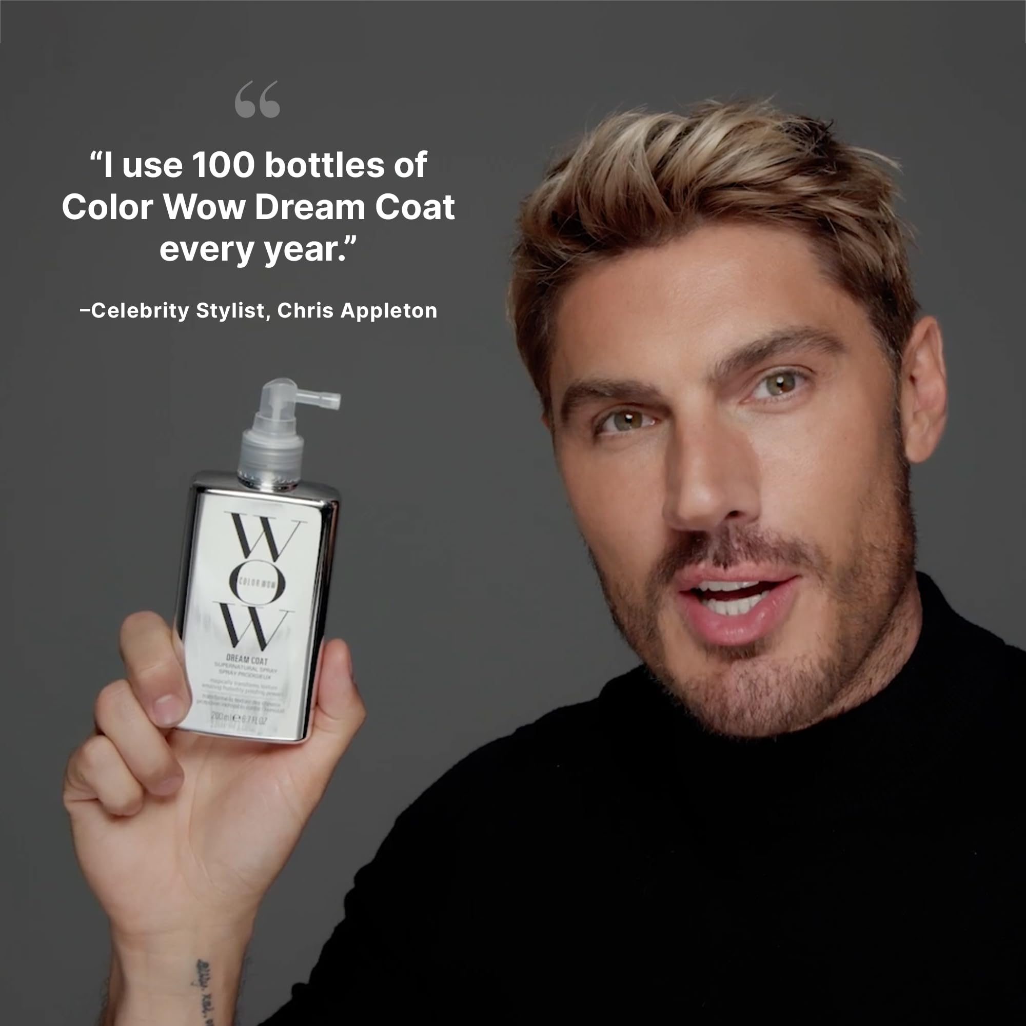 COLOR WOW Dream Coat – Anti-Humidity Frizz Control Spray for Glass Hair | Anti-frizz treatment and humidity-proofing spray delivers glassy-smooth, frizz-free hair. Heat activated, lasts 3-4 shampoos.