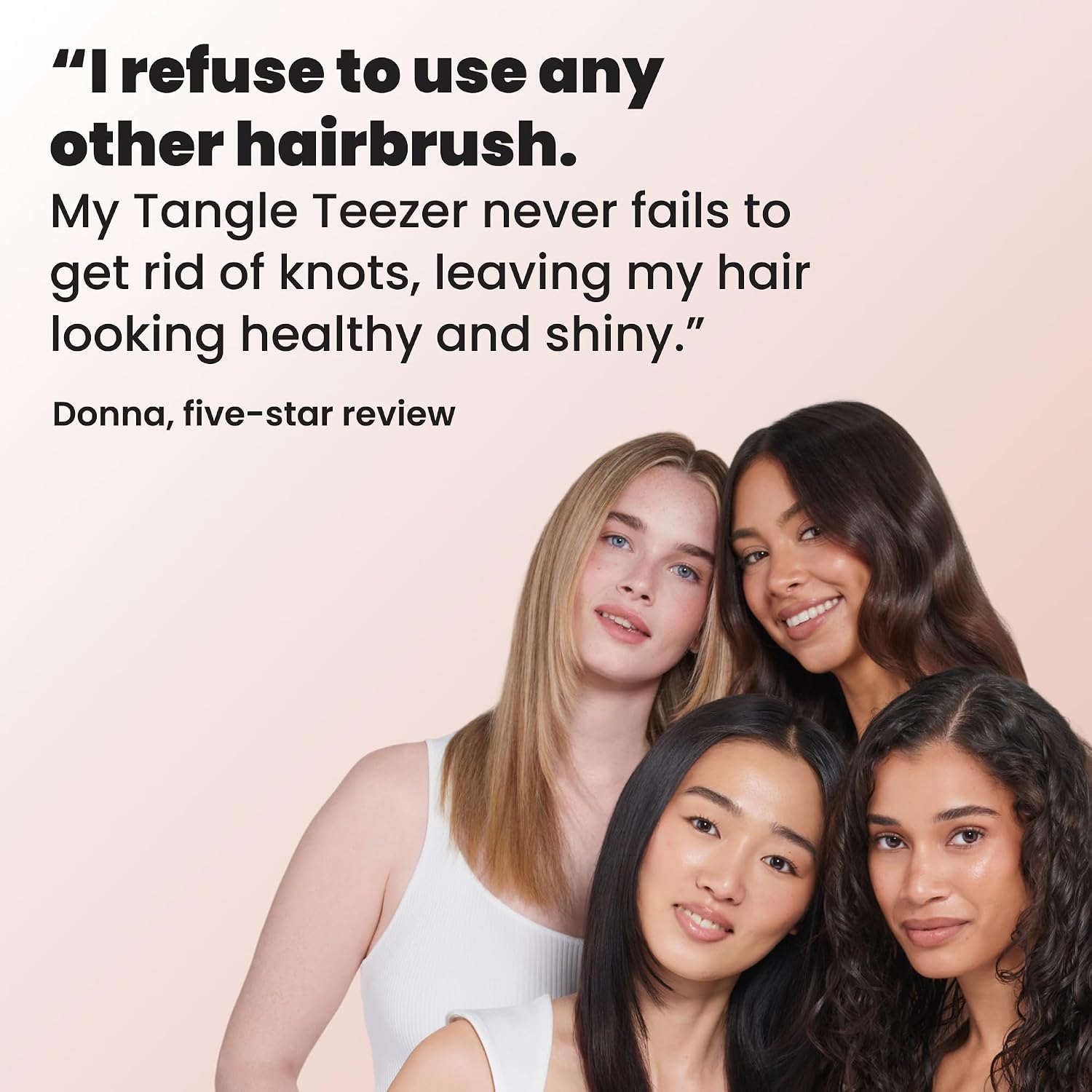 Tangle Teezer Ultimate Detangler Brush, Straight to Wavy, Apricot Blaze | Patented two-tier, regular-flex teeth reduce breakage & split ends on wet or dry hair; Shower-friendly hairbrush for all ages
