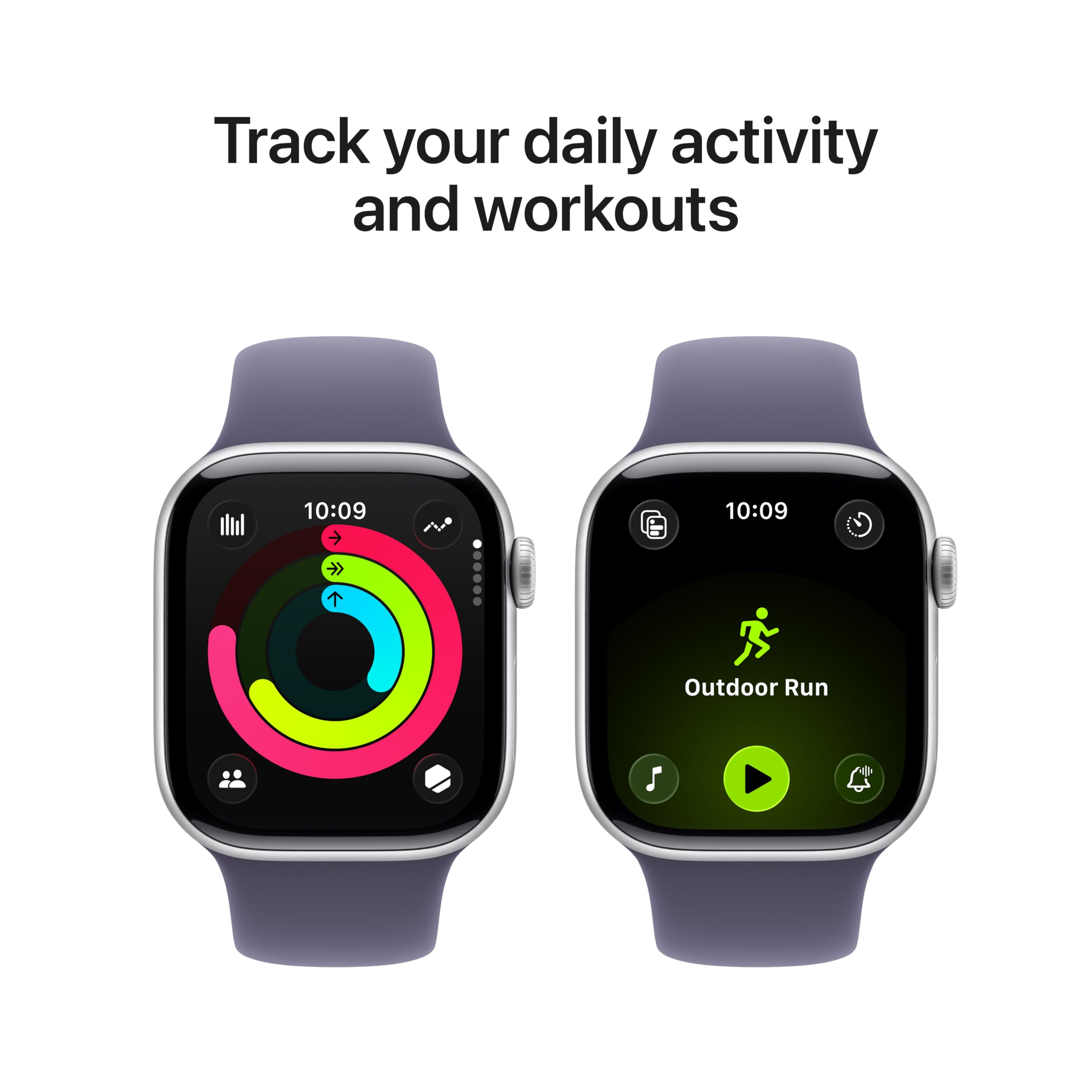 Apple Watch Series 11 [GPS 46mm] Smartwatch with Rose Gold Aluminum Case with Light Blush Sport Band - M/L. Sleep Score, Fitness Tracker, Health Monitoring, Always-On Display, Water Resistant