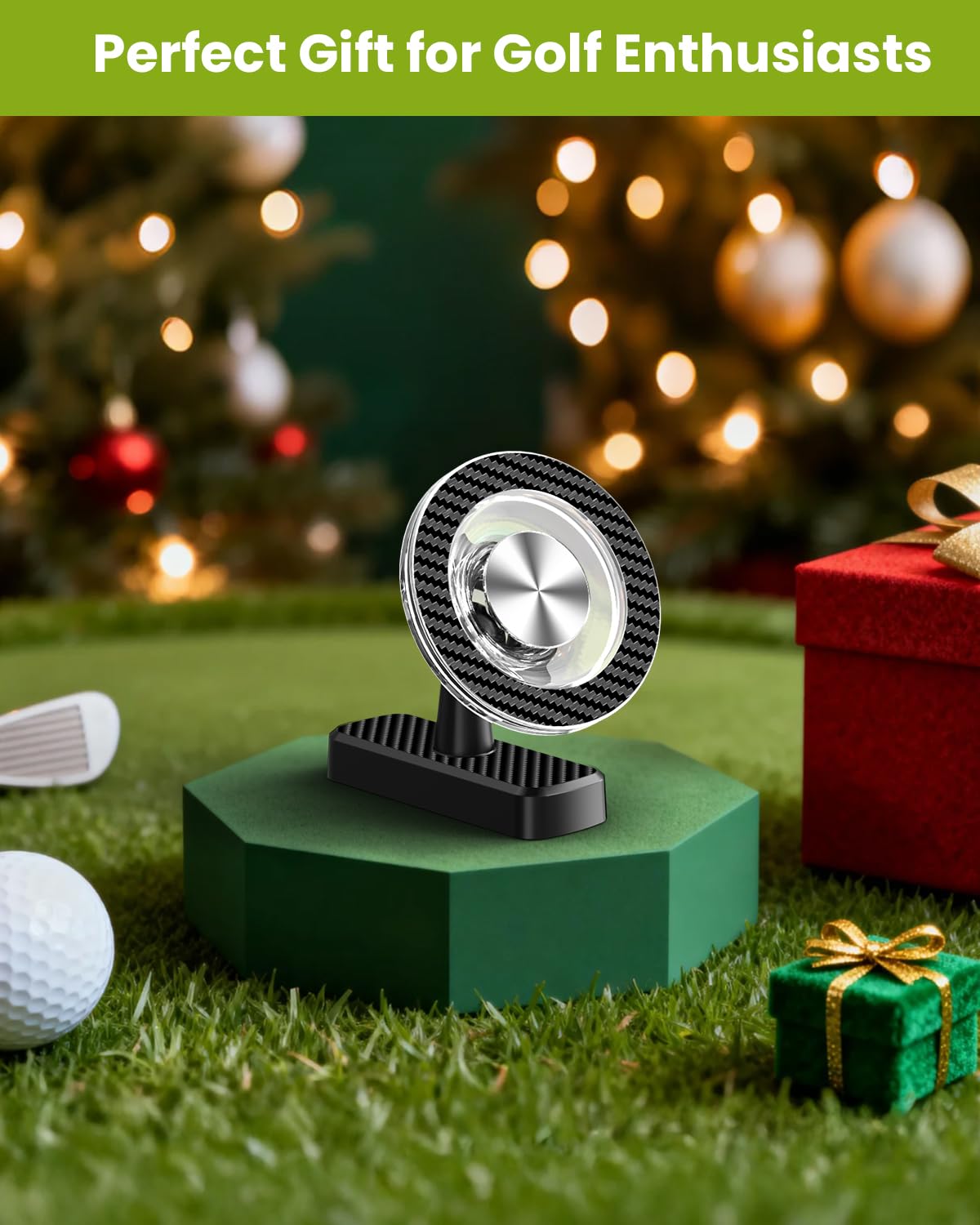 Magnetic Golf Cart Phone Holder, Golf Accessories for Men Golf Gifts Daddy | Premium Golf Cart Accessories For Men Dad Husband, Unique Magnet Phone Mount Holder, Golf Gift For Men, Car Accessory Father