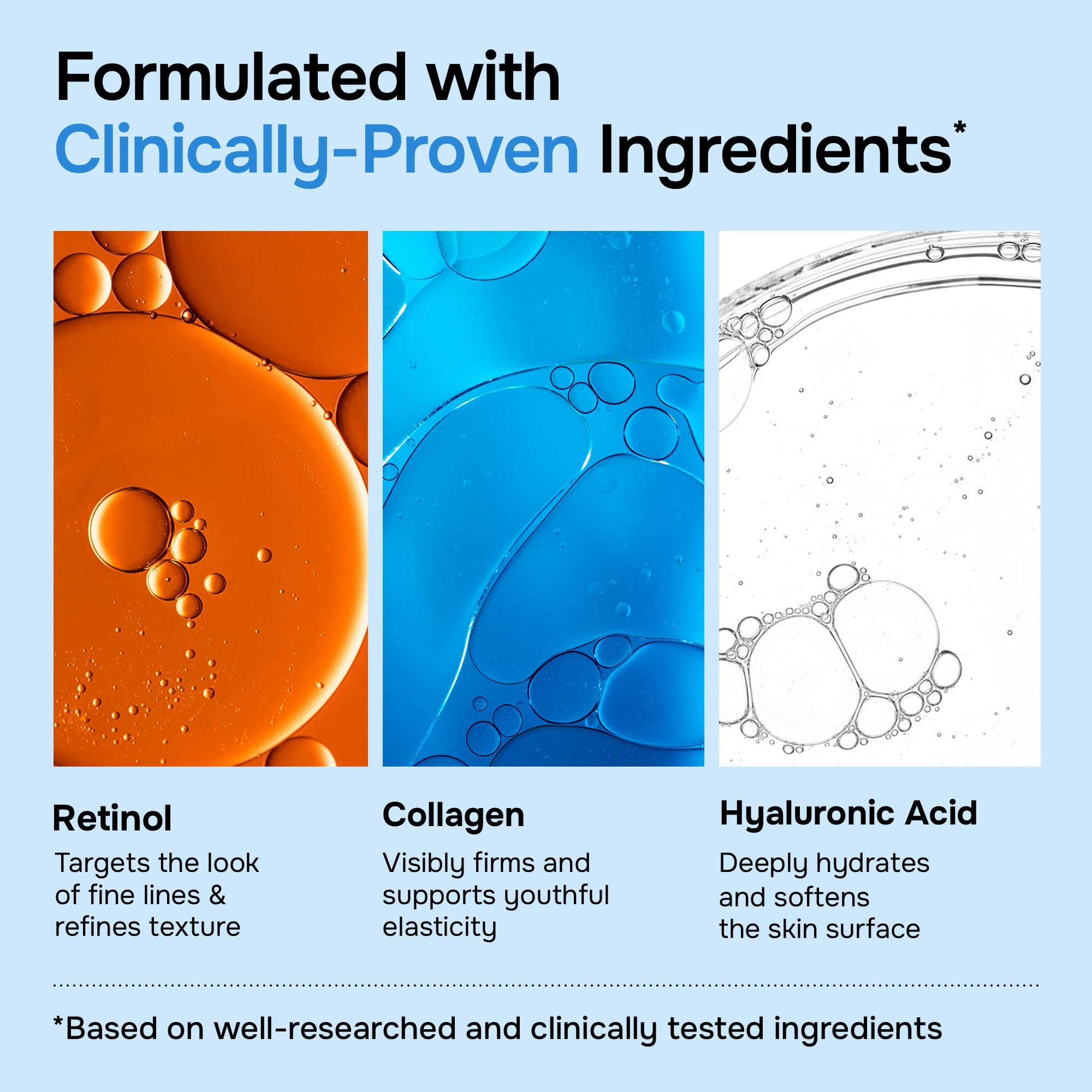 SimplyVital Face Moisturizer Retinol Collagen Hyaluronic Acid Cream 1.7 oz | Anti-Aging, Moisturizer Face Cream for Women & Men, Visibly Firming, Hydrating Neck Care, Day & Night Skin Care, Silky Feel