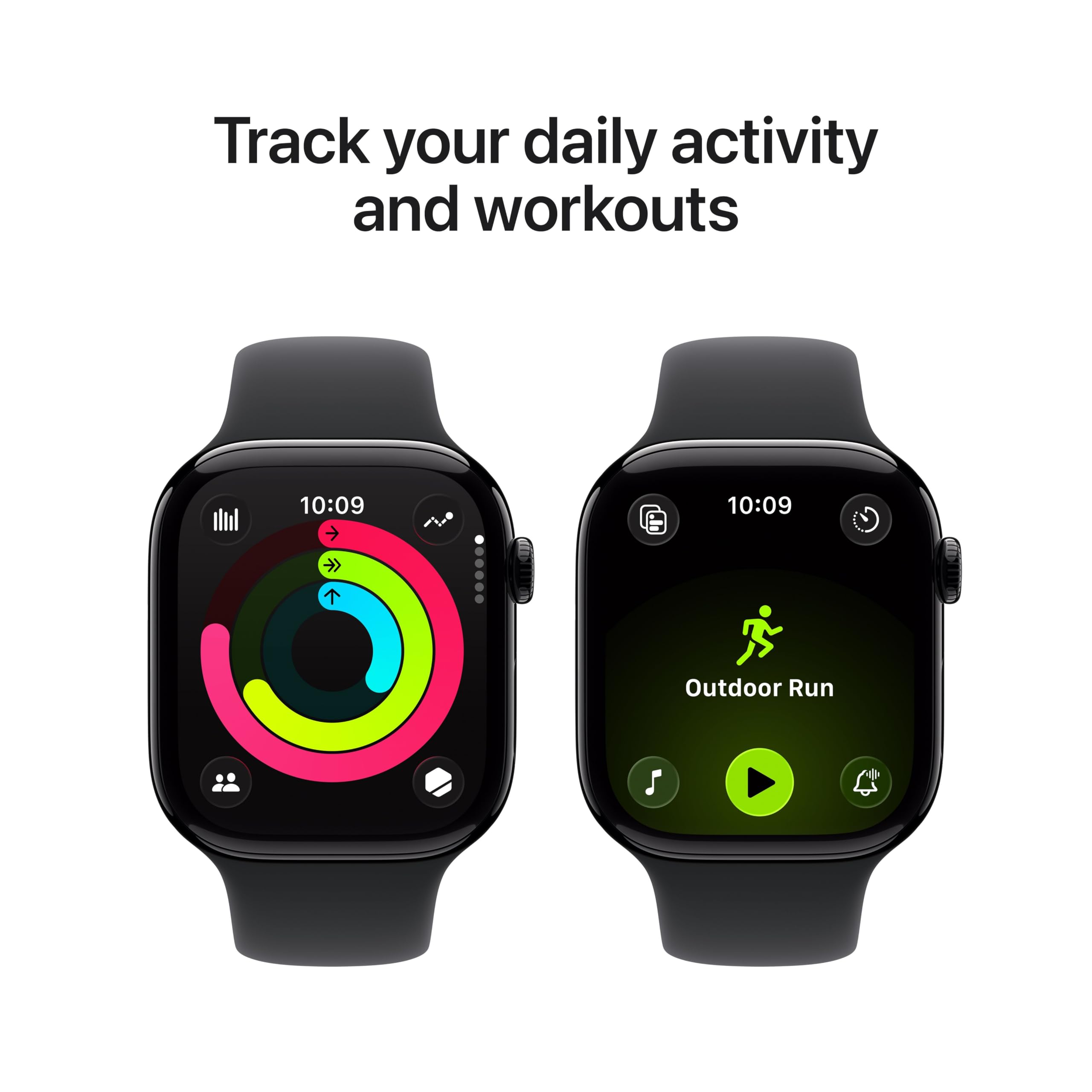 Apple Watch Series 11 [GPS 46mm] Smartwatch with Rose Gold Aluminum Case with Light Blush Sport Band - M/L. Sleep Score, Fitness Tracker, Health Monitoring, Always-On Display, Water Resistant