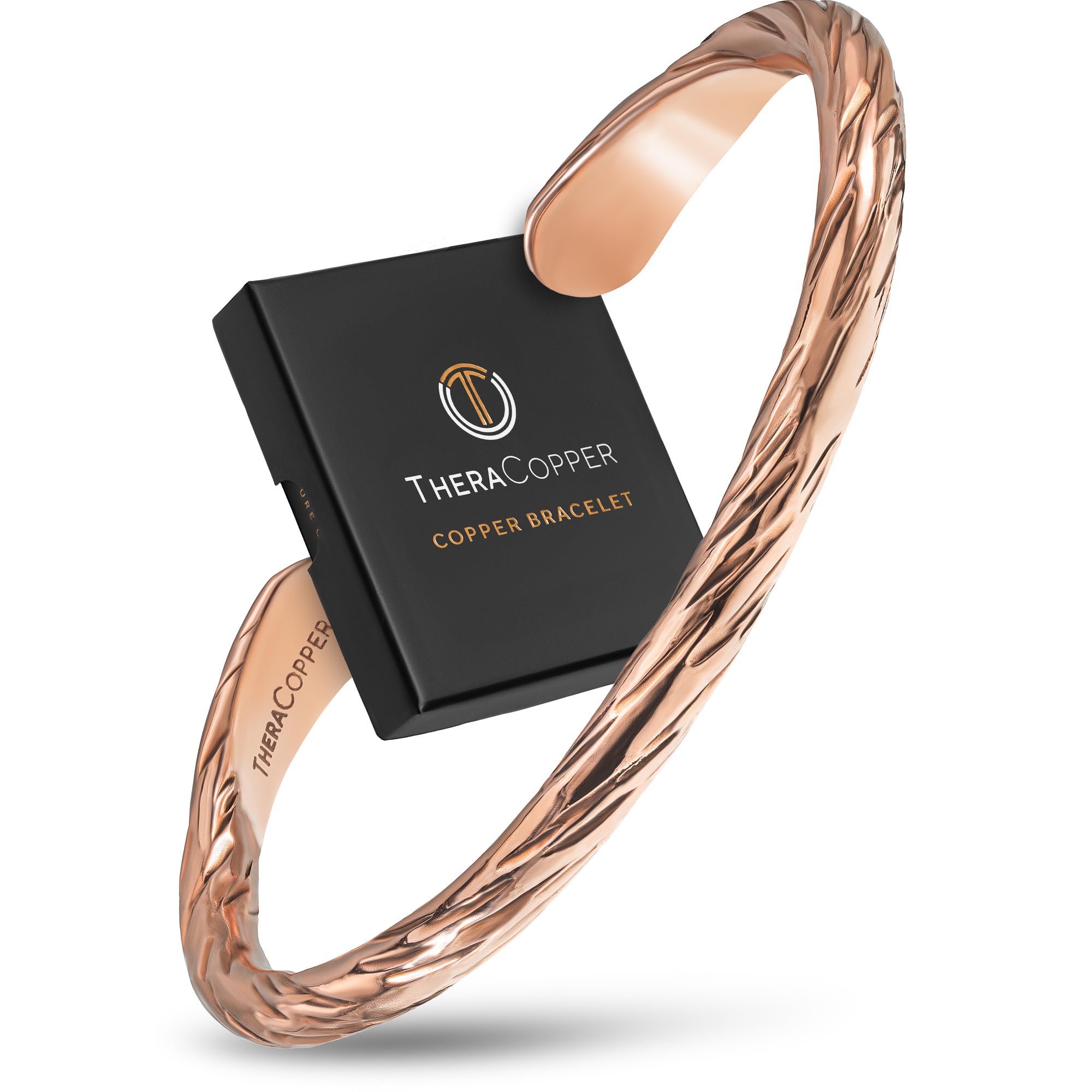 Copper Bracelet for Men & Women — 100% Pure Copper Bracelets — Raw, Solid & Uncoated Authentic Handmade Tibetan Bracelet Cuff Bangles