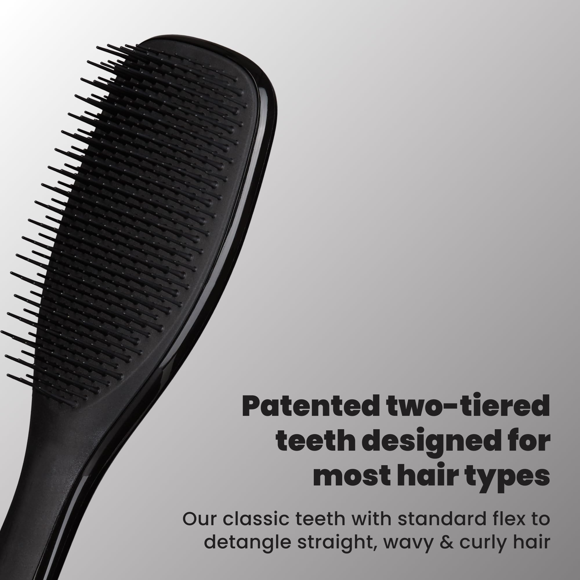 Tangle Teezer Ultimate Detangler Brush, Straight to Wavy, Apricot Blaze | Patented two-tier, regular-flex teeth reduce breakage & split ends on wet or dry hair; Shower-friendly hairbrush for all ages