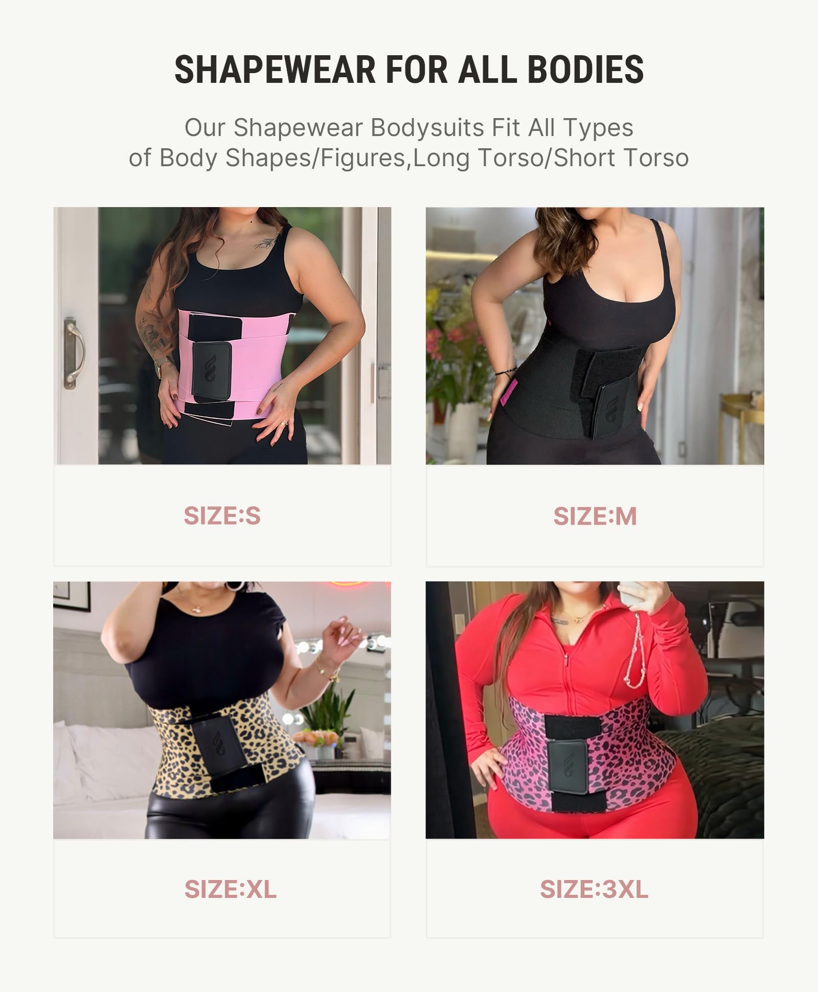 FeelinGirl Waist Trainer Belt Cincher Corset Tummy Control Faja Body Shaper | Hourglass Shaping, Triple Wrap, Hook-loop Closure, Postpartum Gym Workout, Underbust Girdle, Perspiring Fabric