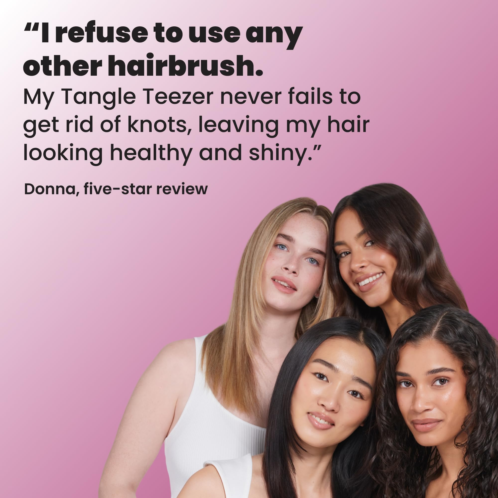 Tangle Teezer Ultimate Detangler Brush, Straight to Wavy, Apricot Blaze | Patented two-tier, regular-flex teeth reduce breakage & split ends on wet or dry hair; Shower-friendly hairbrush for all ages