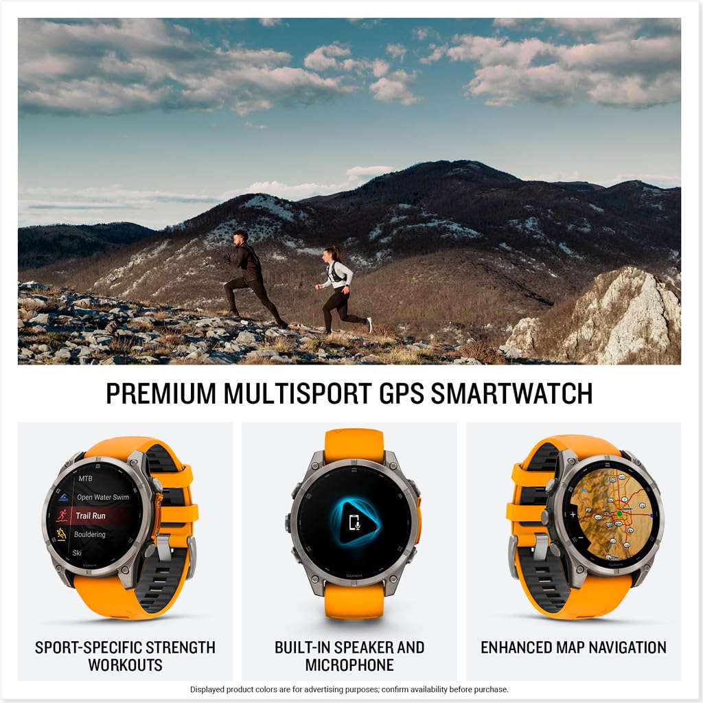 Garmin fēnix® 8, 47mm, Black | Premium Multisport Smartwatch, AMOLED Display, GPS, Built-In Flashlight, Dive-Rated, Built-In Speakers & Mic