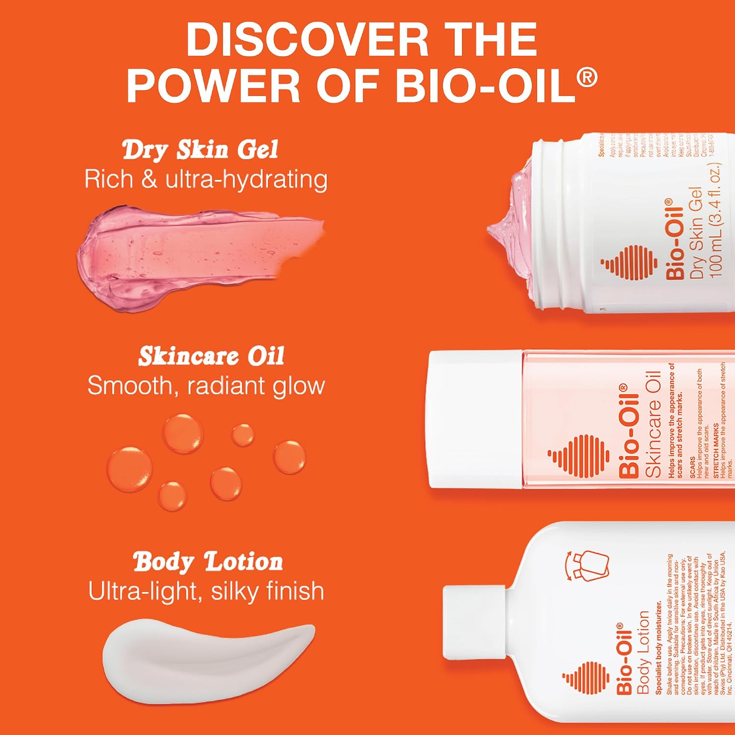 Bio-Oil Skincare Body Oil Serum, Scars & Stretch Marks, 2 fl oz | Dermatologist Recommended, Vitamin E & A, Dry & Sensitive Skin, Non-Comedogenic, Face and Body, Scar Treatment
