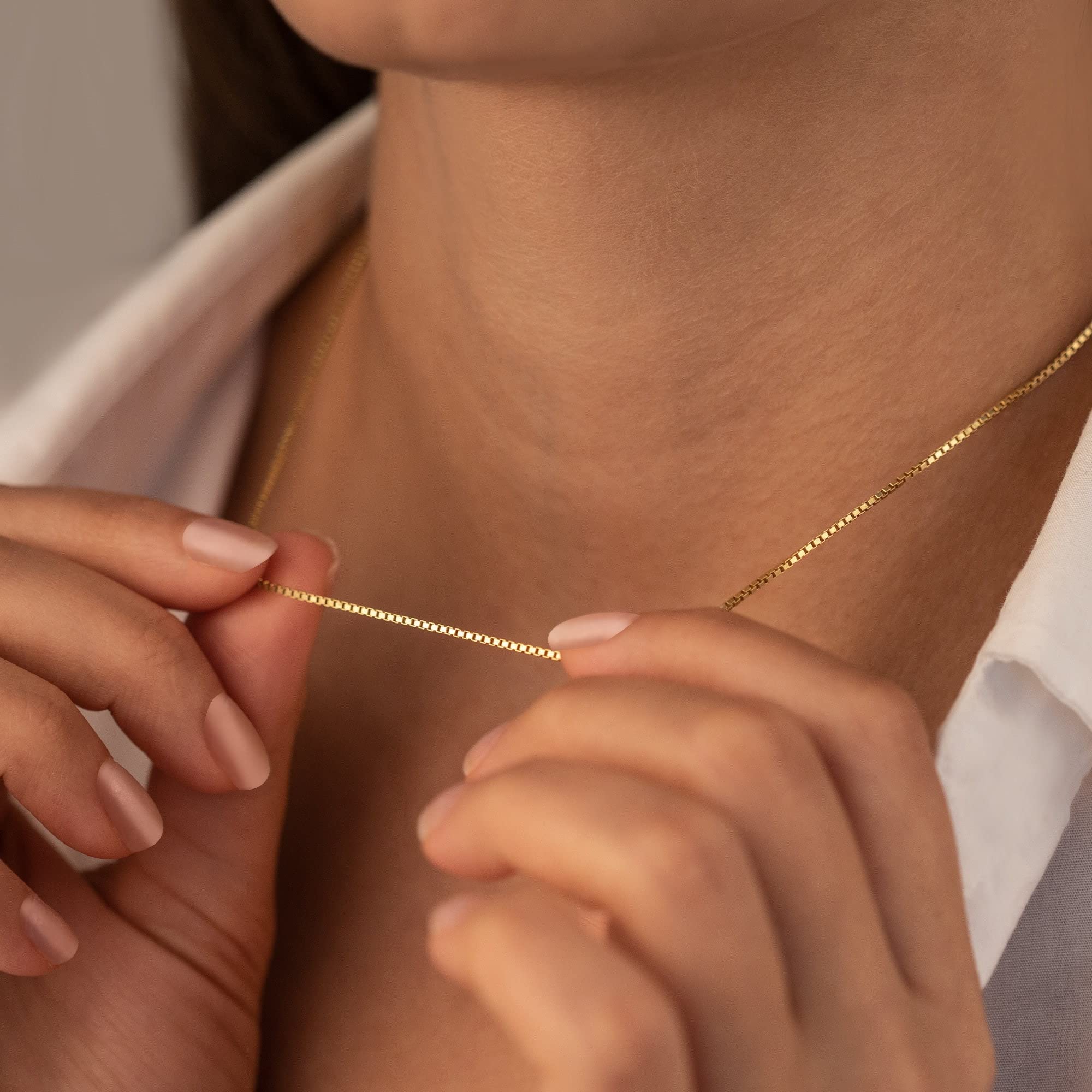 CHESKY 14K Gold Plated Layered Chain Necklace for Women | Trendy Cuban Link Chain, Chunky Paperclip Chain, Toggle Clasp Necklace, Fashion Gold Jewelry, Daily Gift for Women