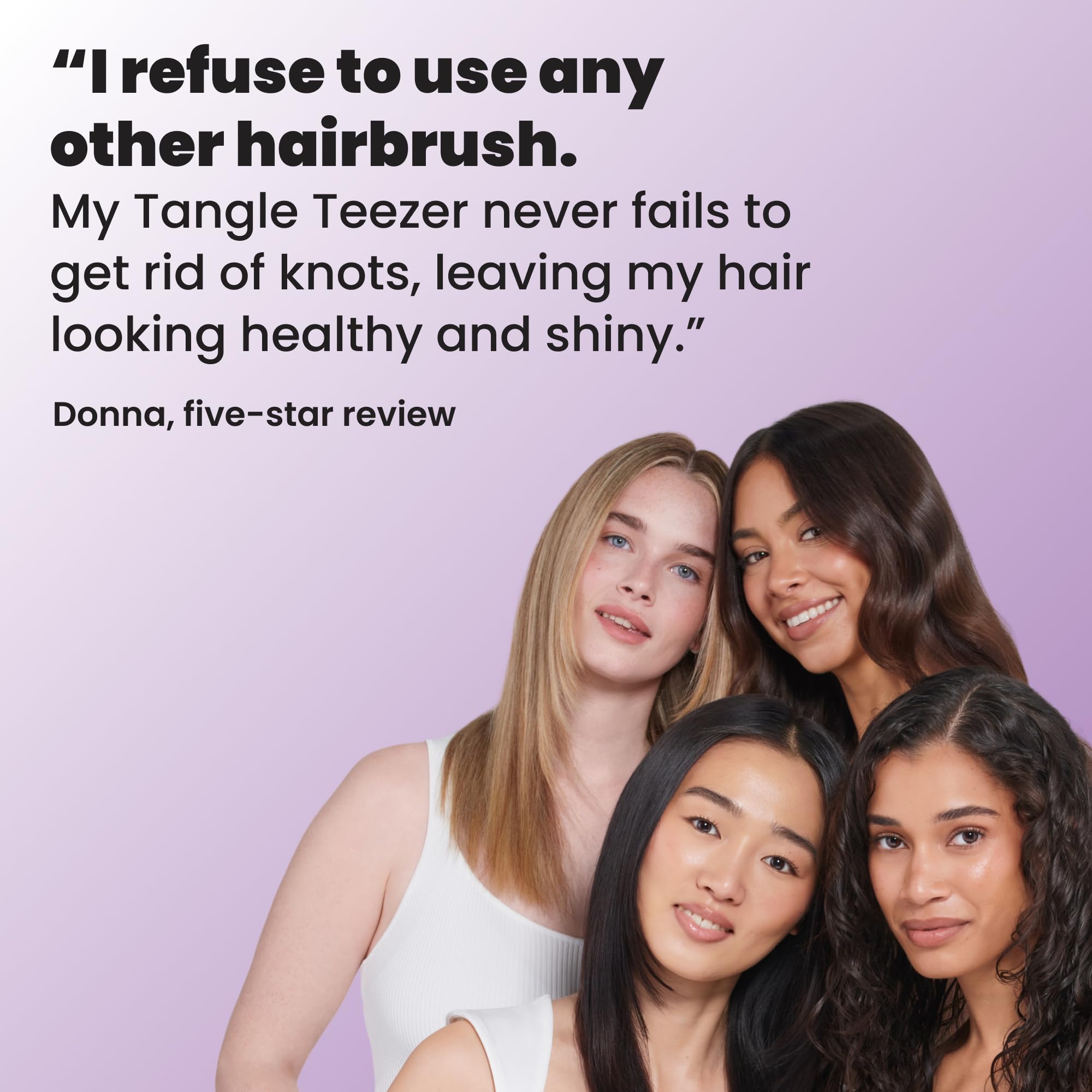 Tangle Teezer Ultimate Detangler Brush, Straight to Wavy, Apricot Blaze | Patented two-tier, regular-flex teeth reduce breakage & split ends on wet or dry hair; Shower-friendly hairbrush for all ages