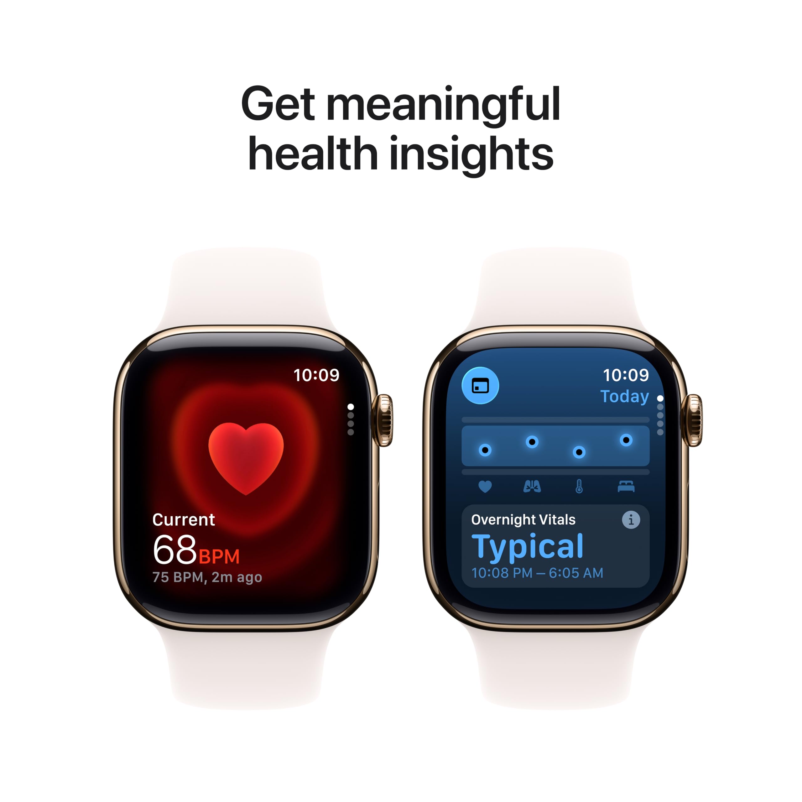Apple Watch Series 11 [GPS 46mm] Smartwatch with Rose Gold Aluminum Case with Light Blush Sport Band - M/L. Sleep Score, Fitness Tracker, Health Monitoring, Always-On Display, Water Resistant