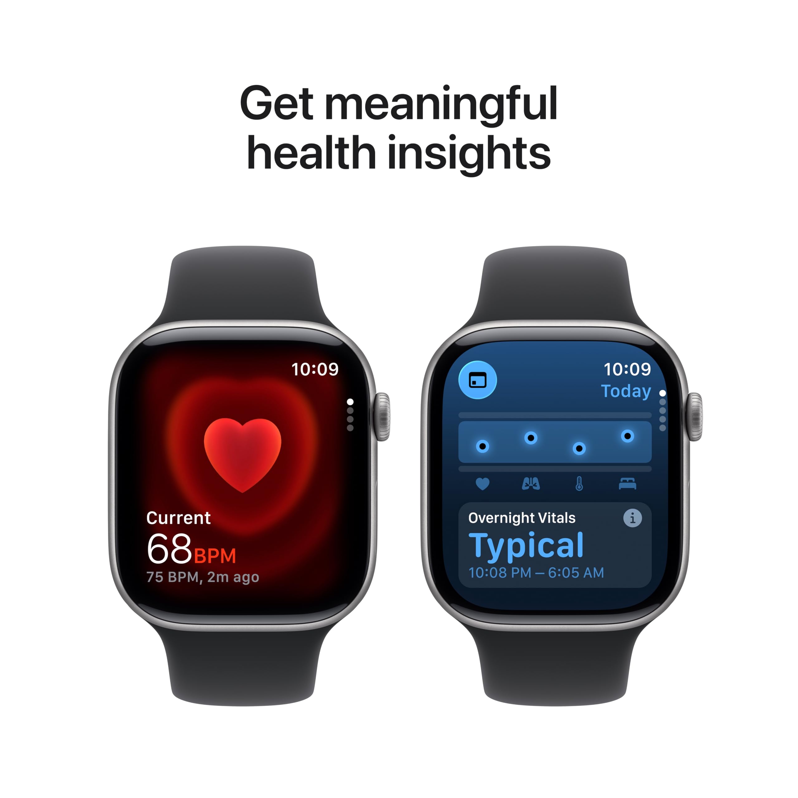 Apple Watch Series 11 [GPS 46mm] Smartwatch with Rose Gold Aluminum Case with Light Blush Sport Band - M/L. Sleep Score, Fitness Tracker, Health Monitoring, Always-On Display, Water Resistant