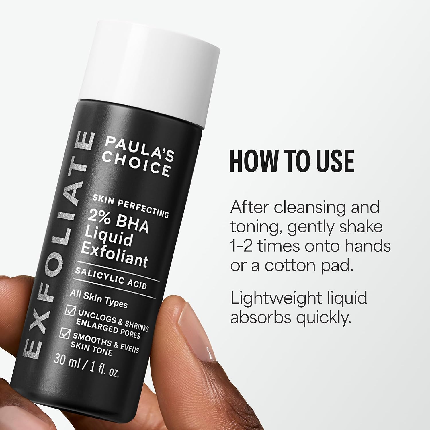 Paula's Choice SKIN PERFECTING 2% BHA Liquid Exfoliant | Gentle Salicylic Acid Facial Exfoliator for Blackheads, Enlarged Pores, Wrinkles & Fine Lines
