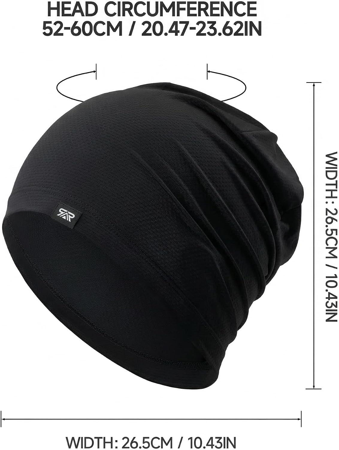 Cooling Skull Cap Sweat Wicking Breathable for Men Women 3 Pack | Lightweight Quick Dry Beanie & Helmet Liner, Stretch Non-Slip Fit Under Hard Hat, Construction Gym Cycling Running Workout