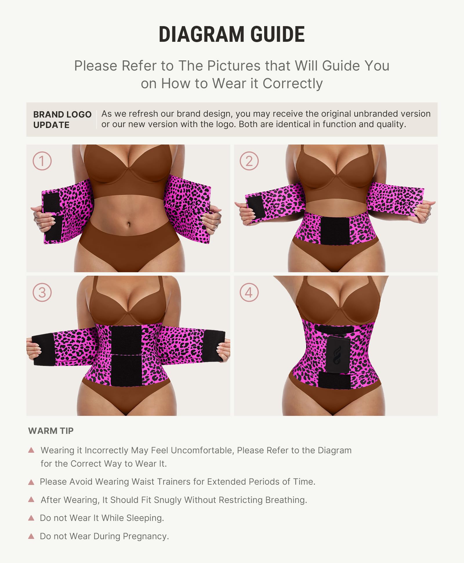 FeelinGirl Waist Trainer Belt Cincher Corset Tummy Control Faja Body Shaper | Hourglass Shaping, Triple Wrap, Hook-loop Closure, Postpartum Gym Workout, Underbust Girdle, Perspiring Fabric