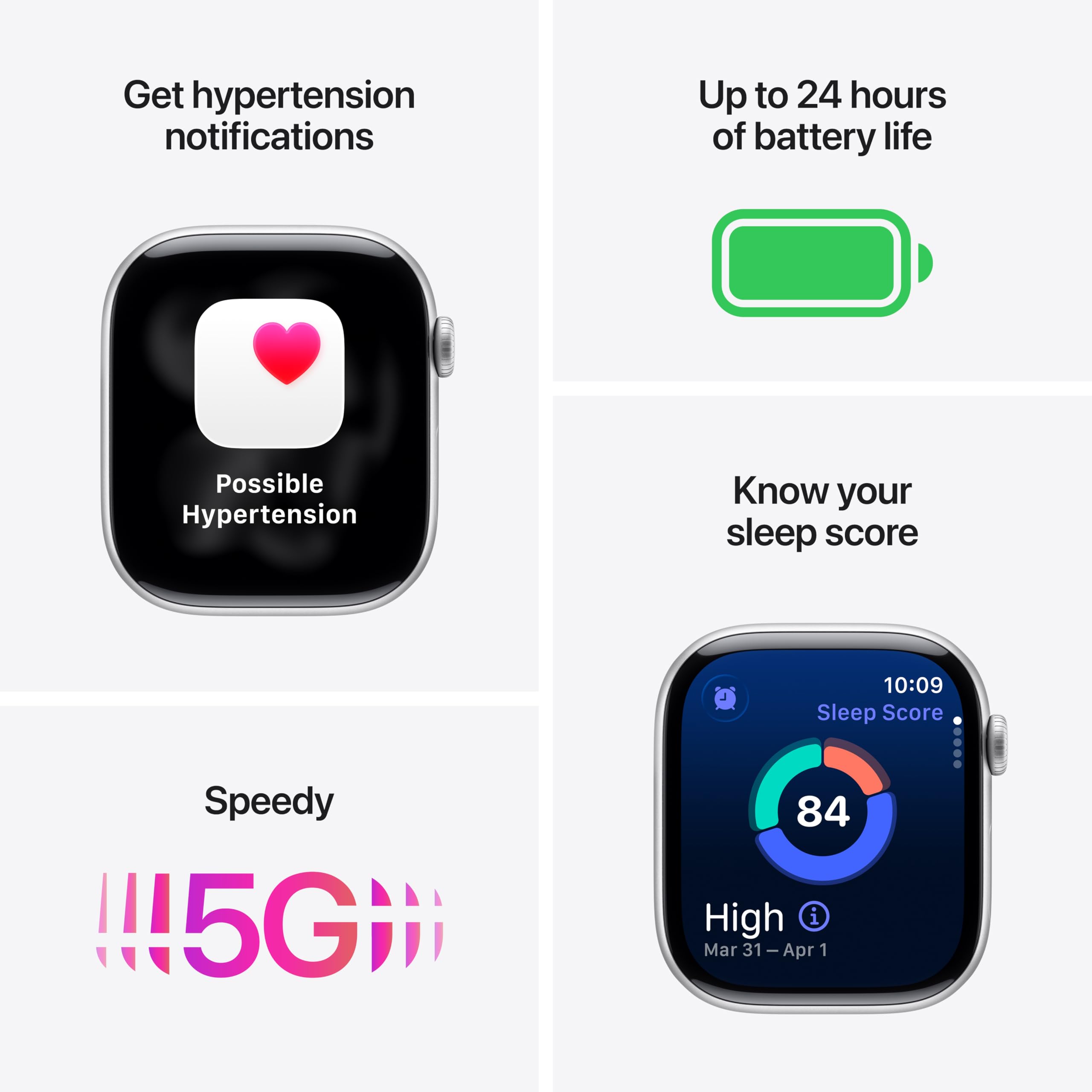 Apple Watch Series 11 [GPS 46mm] Smartwatch with Rose Gold Aluminum Case with Light Blush Sport Band - M/L. Sleep Score, Fitness Tracker, Health Monitoring, Always-On Display, Water Resistant