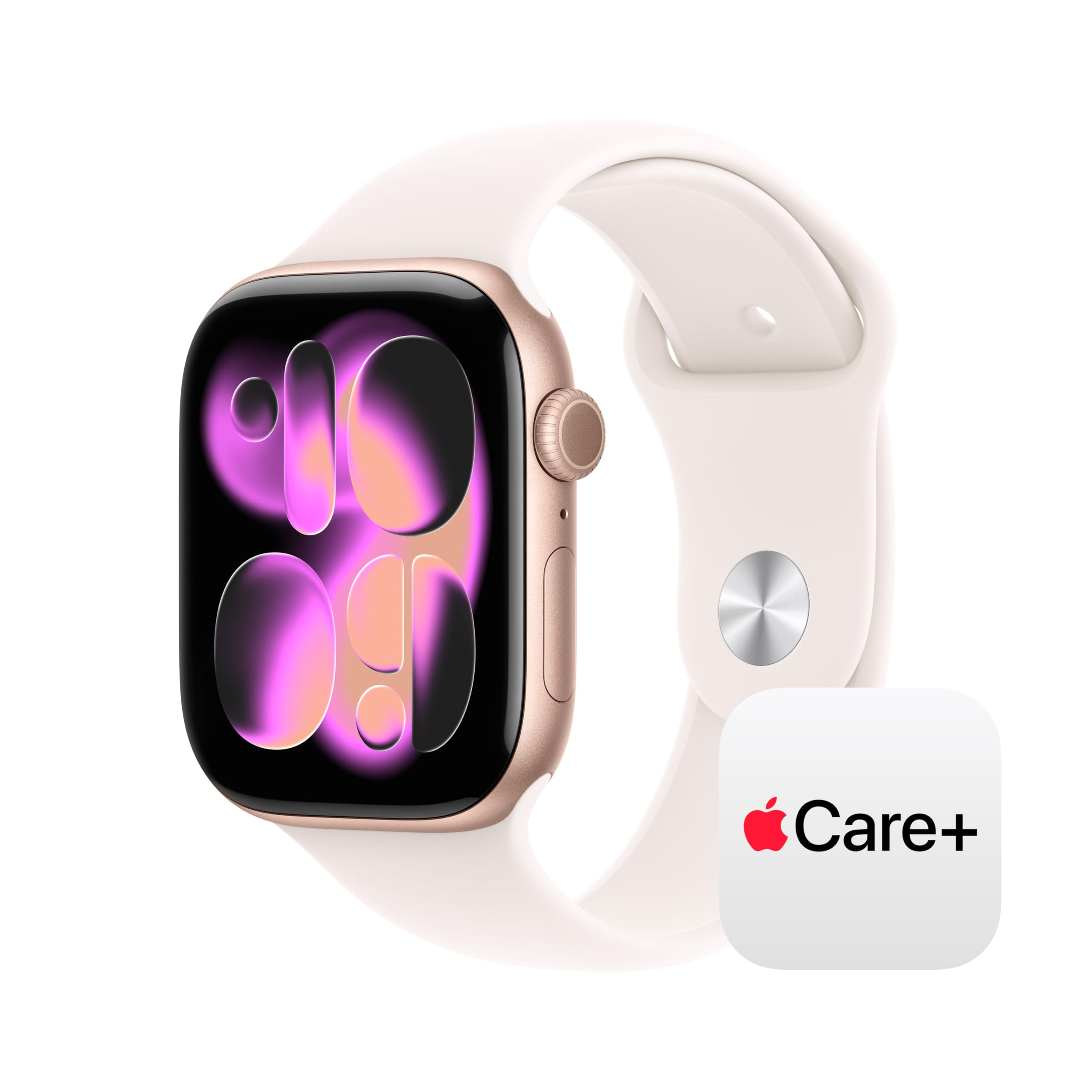 Apple Watch Series 11 [GPS 46mm] Smartwatch with Rose Gold Aluminum Case with Light Blush Sport Band - M/L. Sleep Score, Fitness Tracker, Health Monitoring, Always-On Display, Water Resistant