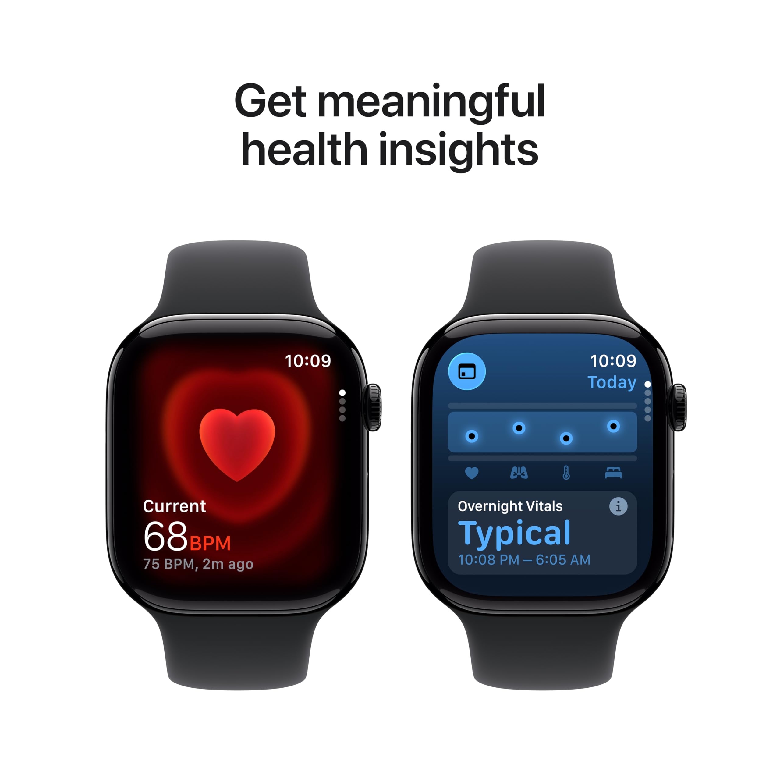 Apple Watch Series 11 [GPS 46mm] Smartwatch with Rose Gold Aluminum Case with Light Blush Sport Band - M/L. Sleep Score, Fitness Tracker, Health Monitoring, Always-On Display, Water Resistant