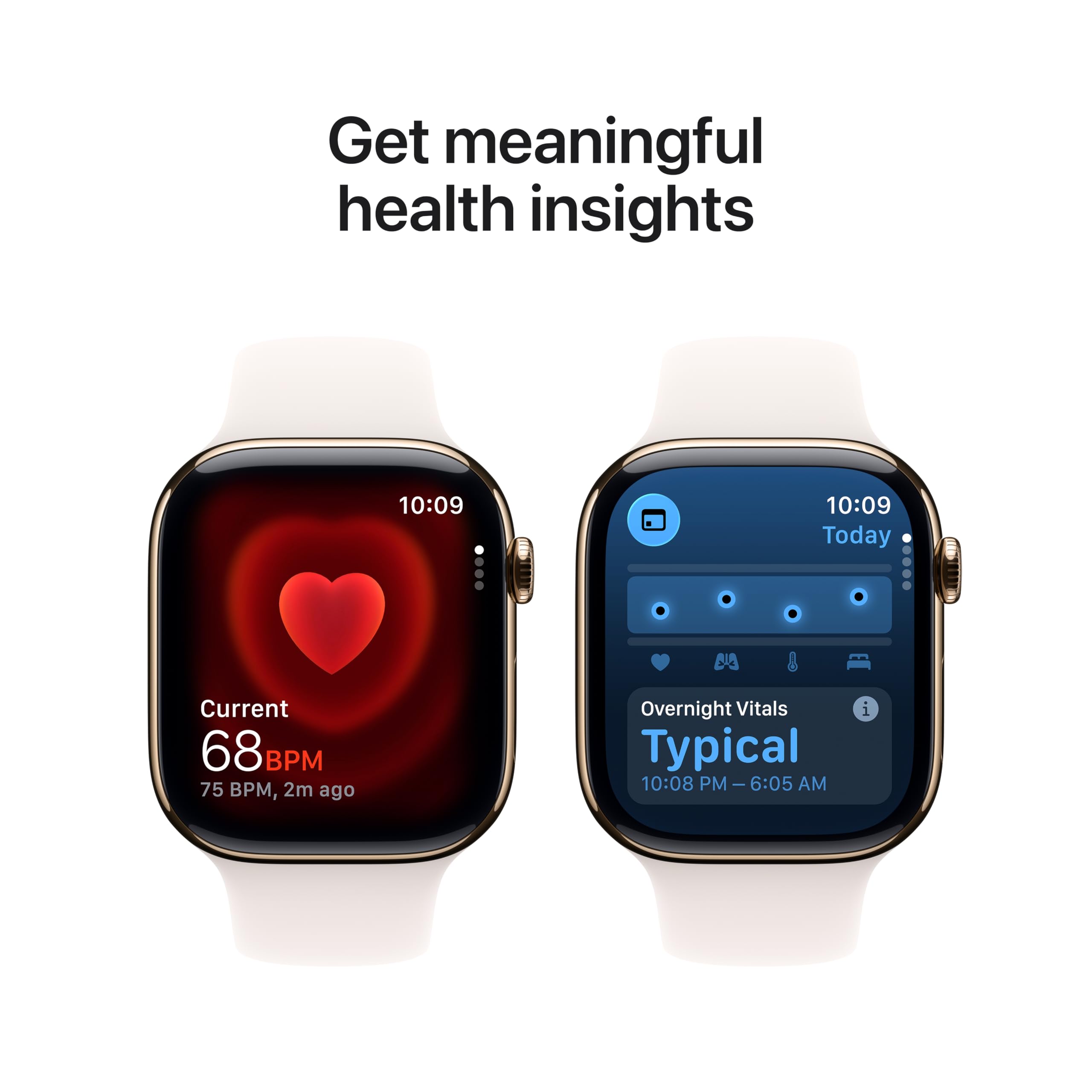 Apple Watch Series 11 [GPS 46mm] Smartwatch with Rose Gold Aluminum Case with Light Blush Sport Band - M/L. Sleep Score, Fitness Tracker, Health Monitoring, Always-On Display, Water Resistant